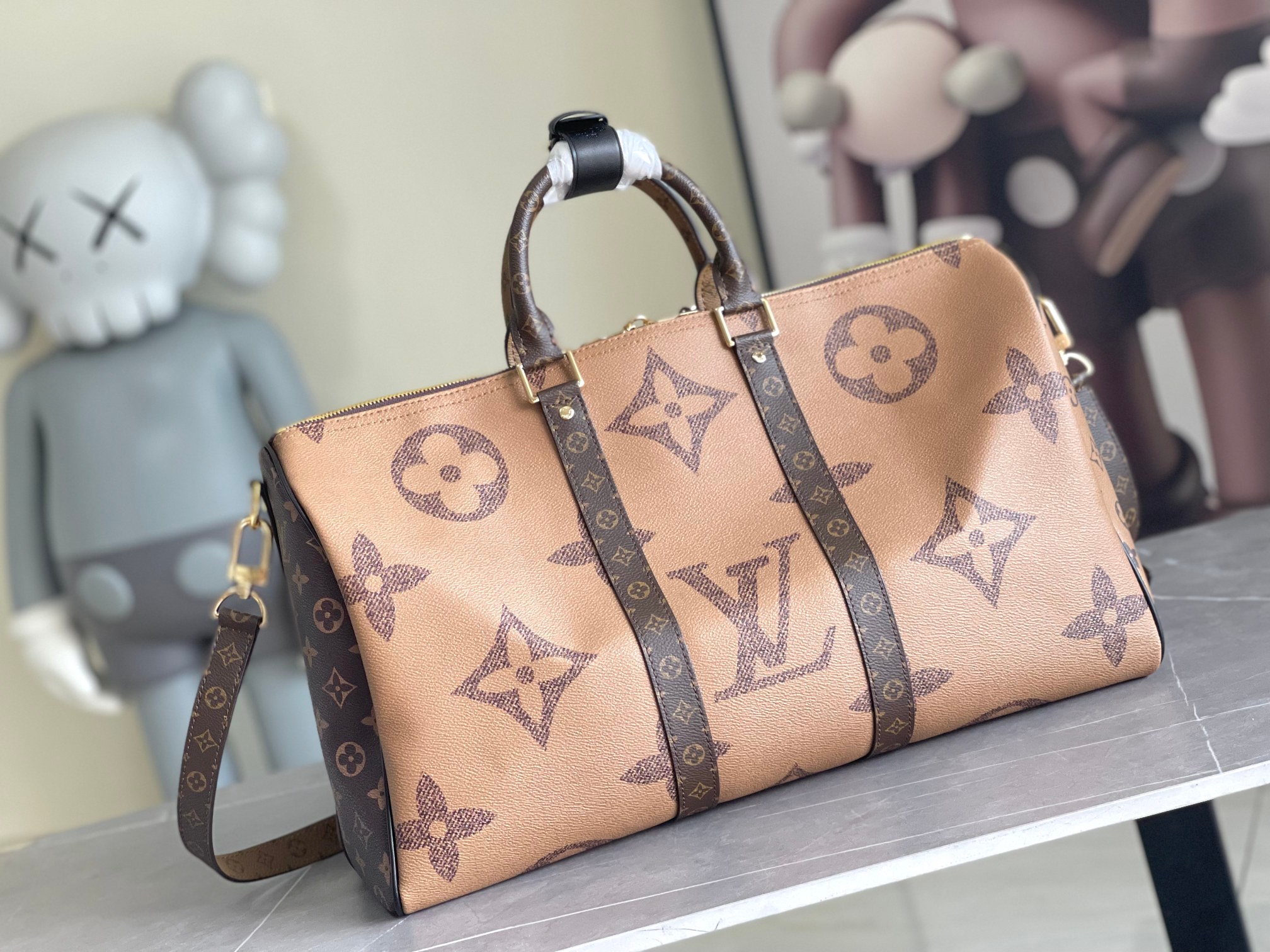 Louis Vuitton Keepall Bandoulière 45 Travel Bag - Image 3