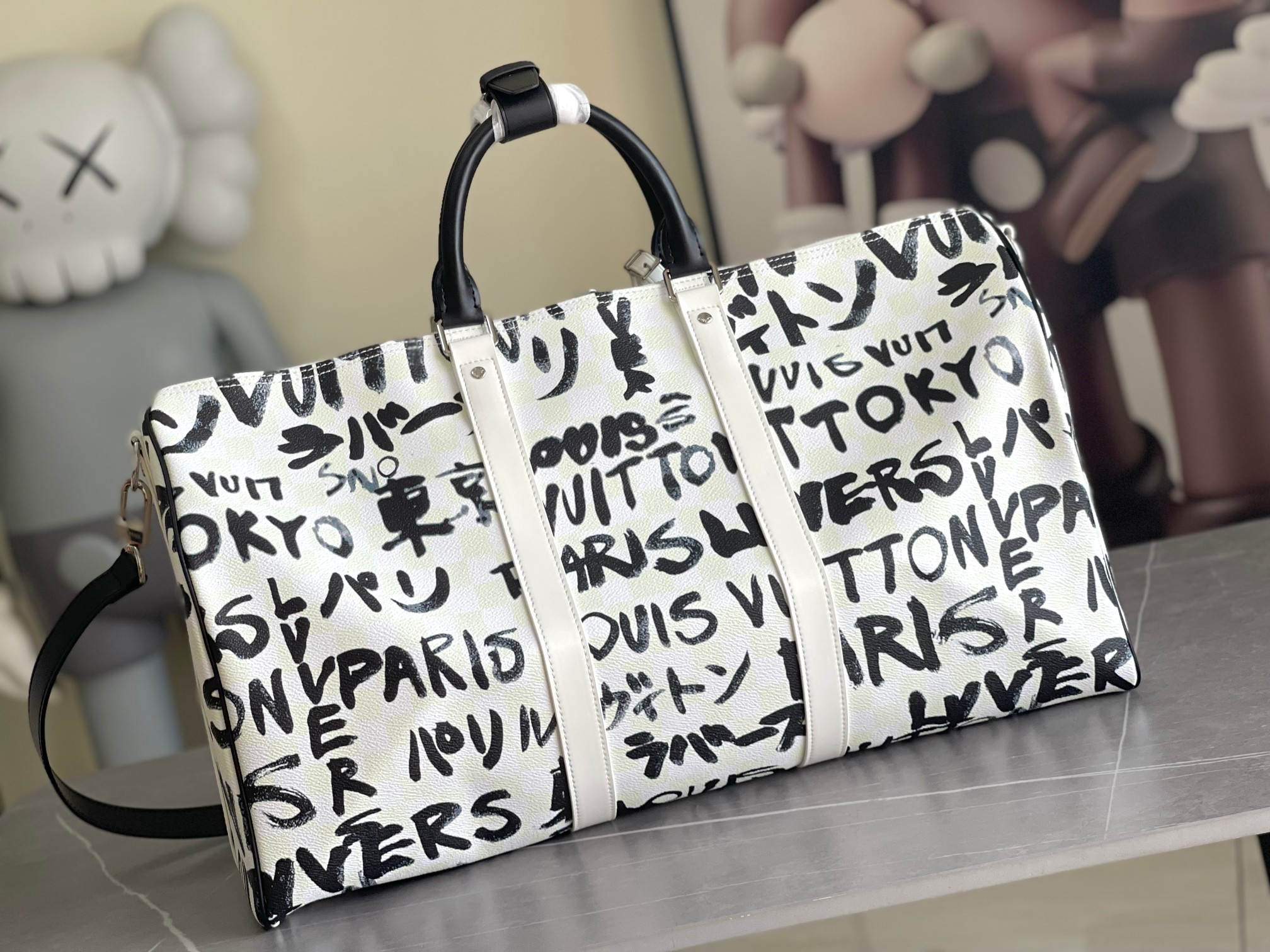 Louis Vuitton Keepall Bandoulière 50 Travel Bag - Image 3