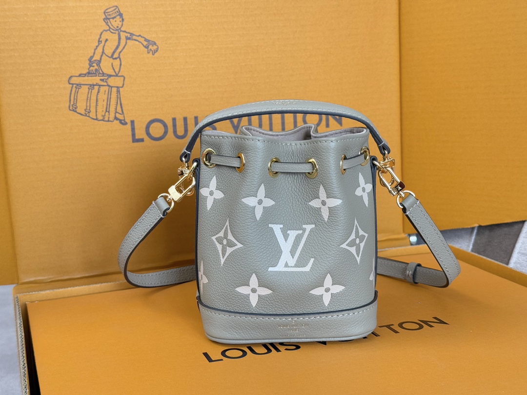 Louis Vuitton Nano Noé Monogram Empreinte Leather Crossbody Bag - Image 3
