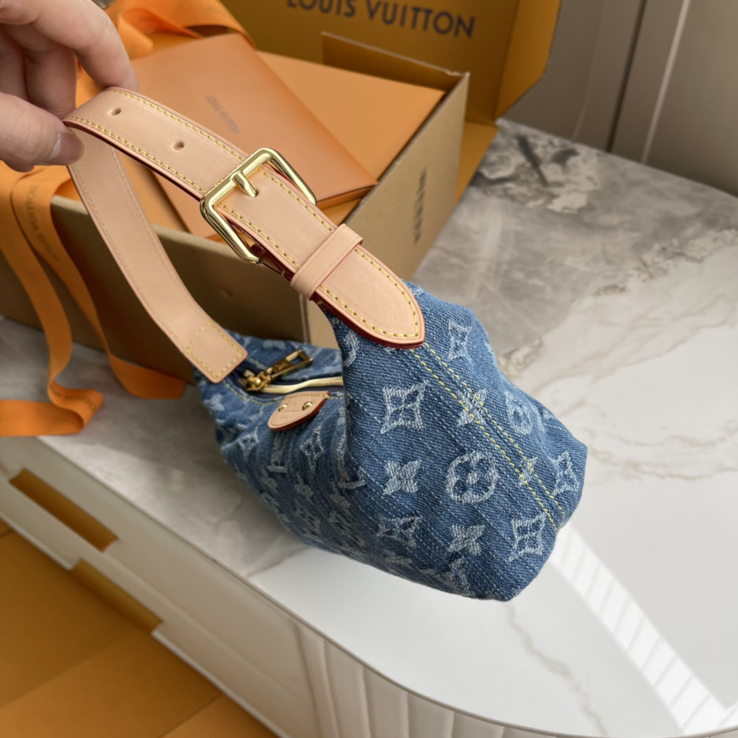 Louis Vuitton Mini Moon Shoulder Bag in Denim - Image 3
