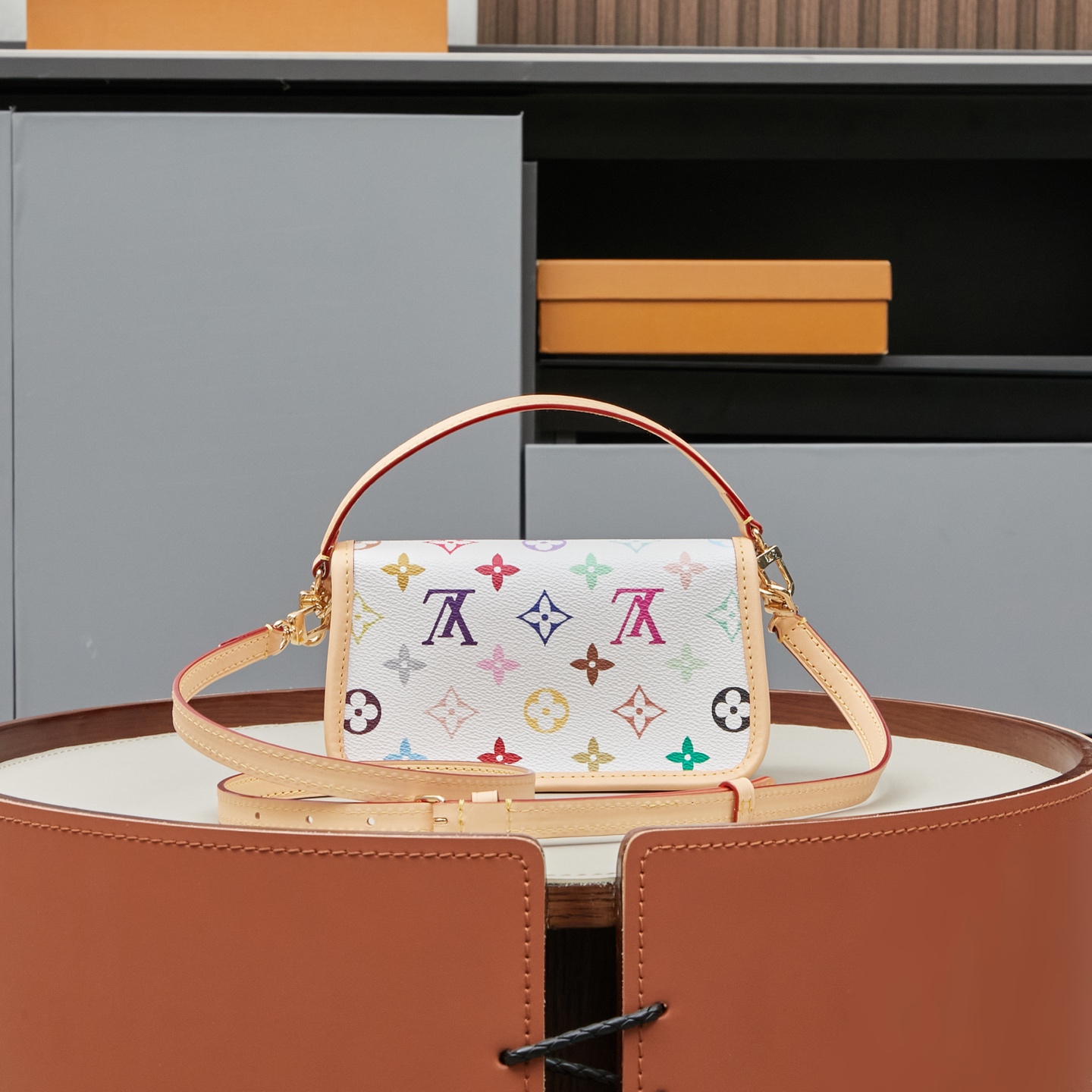 Louis Vuitton Nano Diane Bag M14194 in White Monogram Empreinte Leather - Image 3