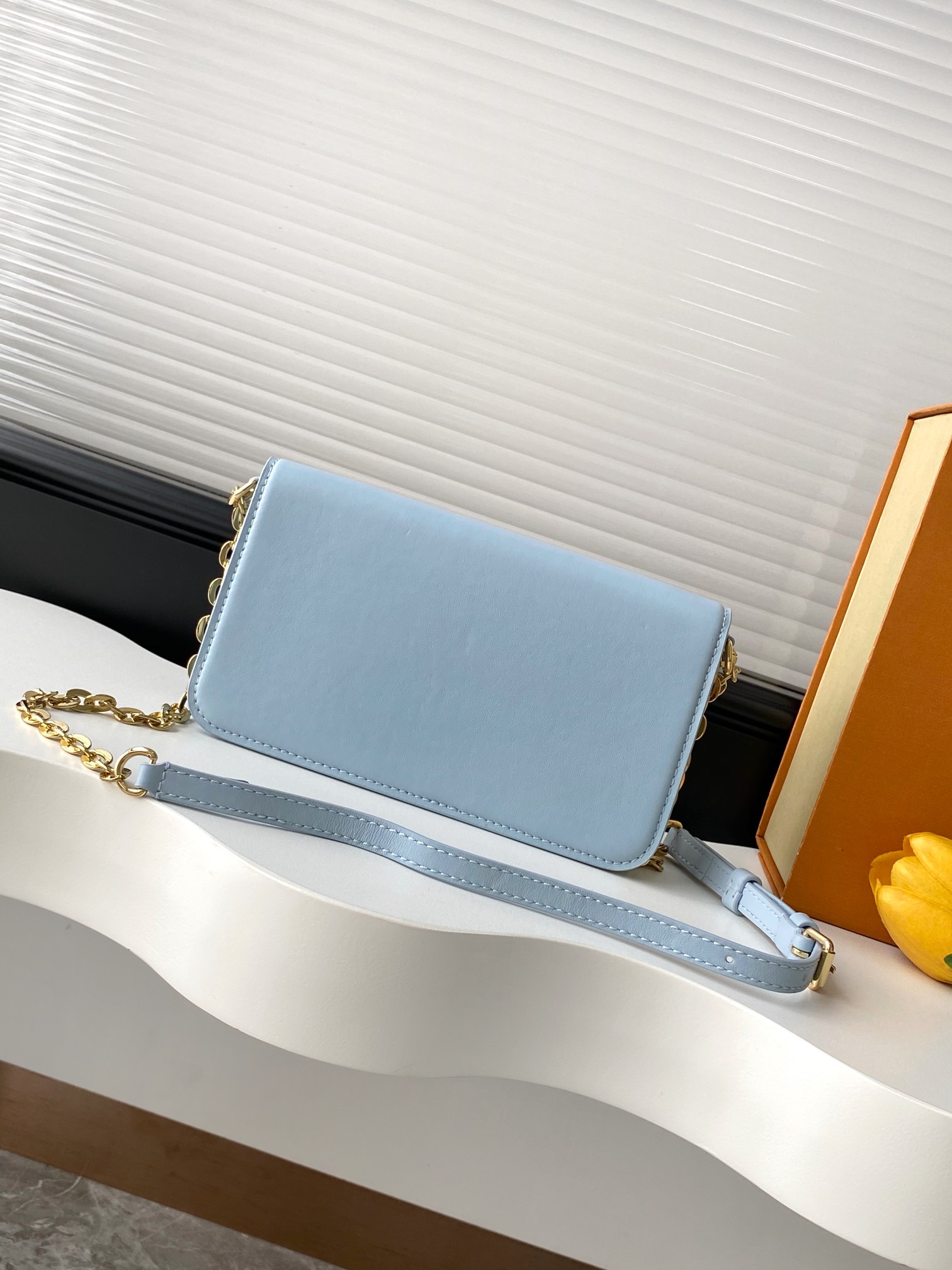 Louis Vuitton LV Bloom Wallet On Chain Crossbody Bag - Image 3