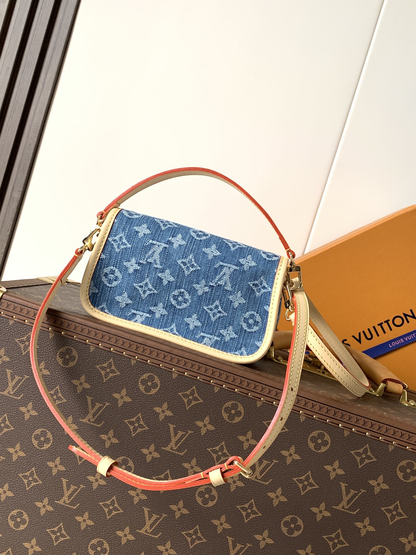 Louis Vuitton Nano Diane Denim Crossbody Bag - Image 3