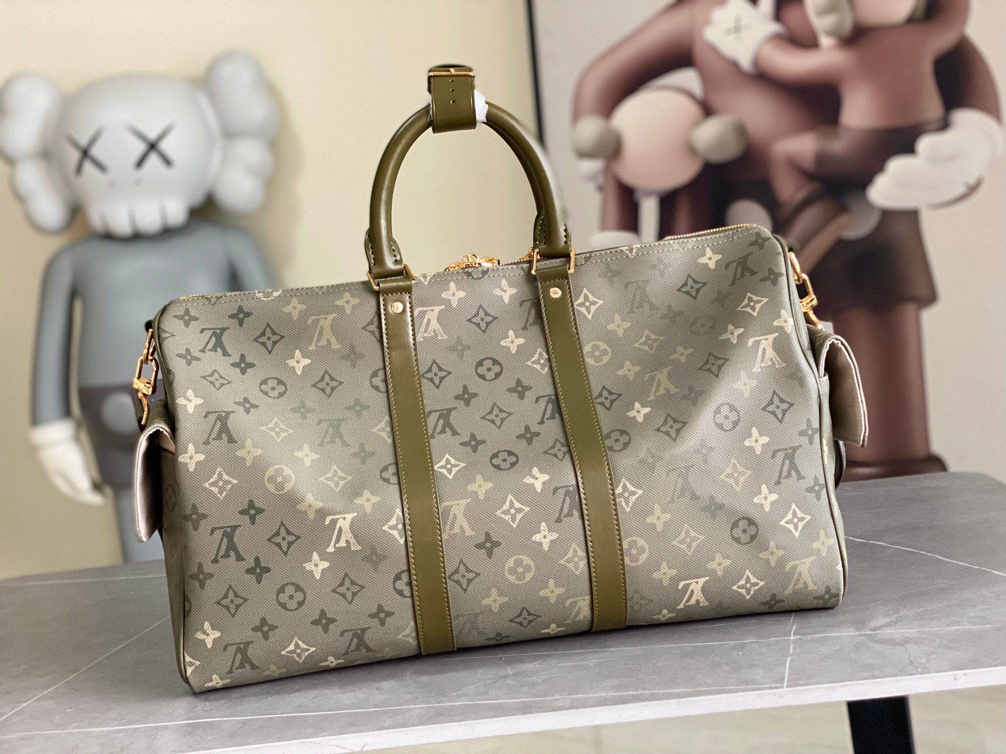 Louis Vuitton Keepall Bandoulière 45 Travel Bag - Image 3