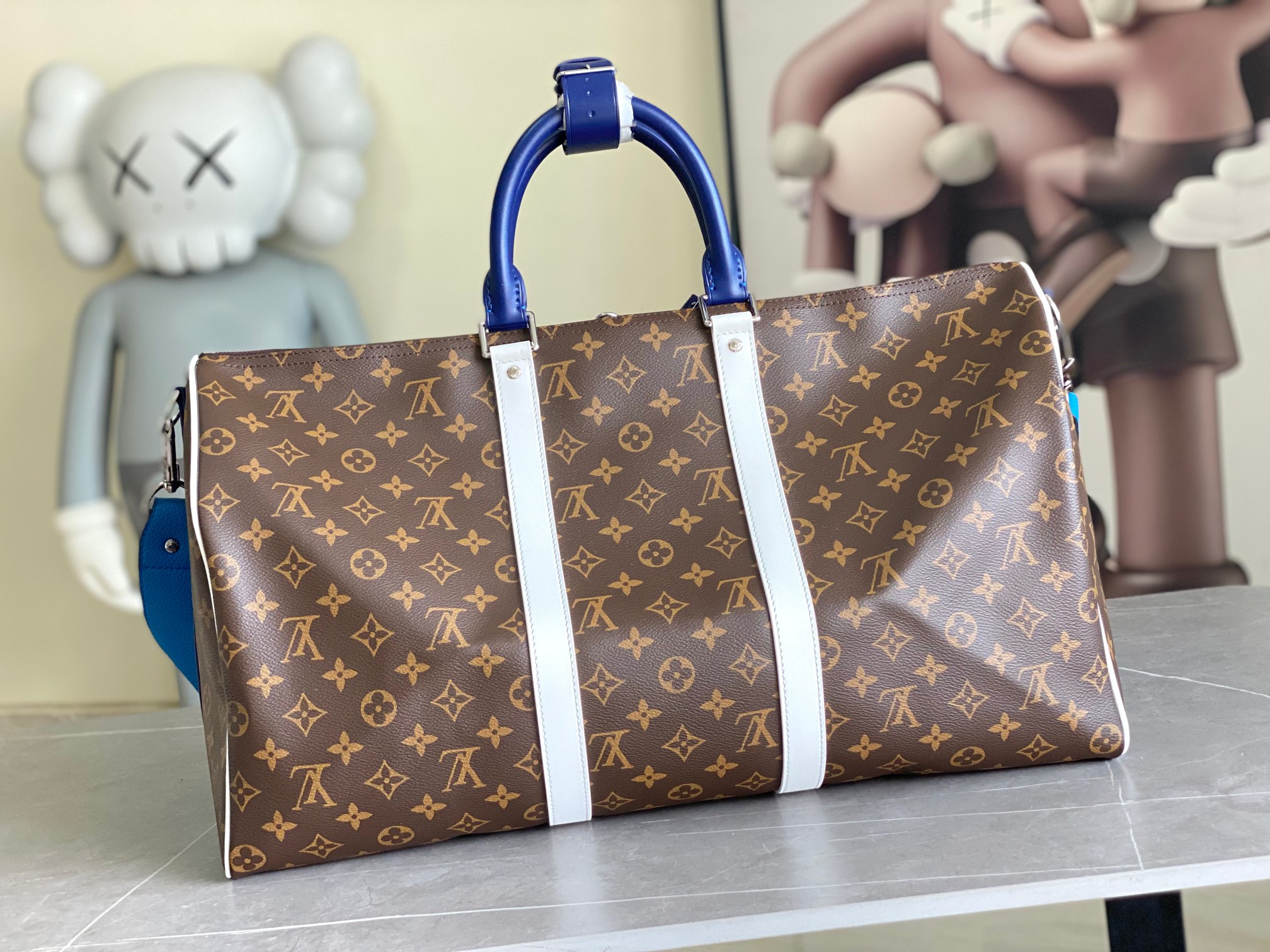 Keepall 50 Monogram Travel Bag with Shoulder Strap - Image 3