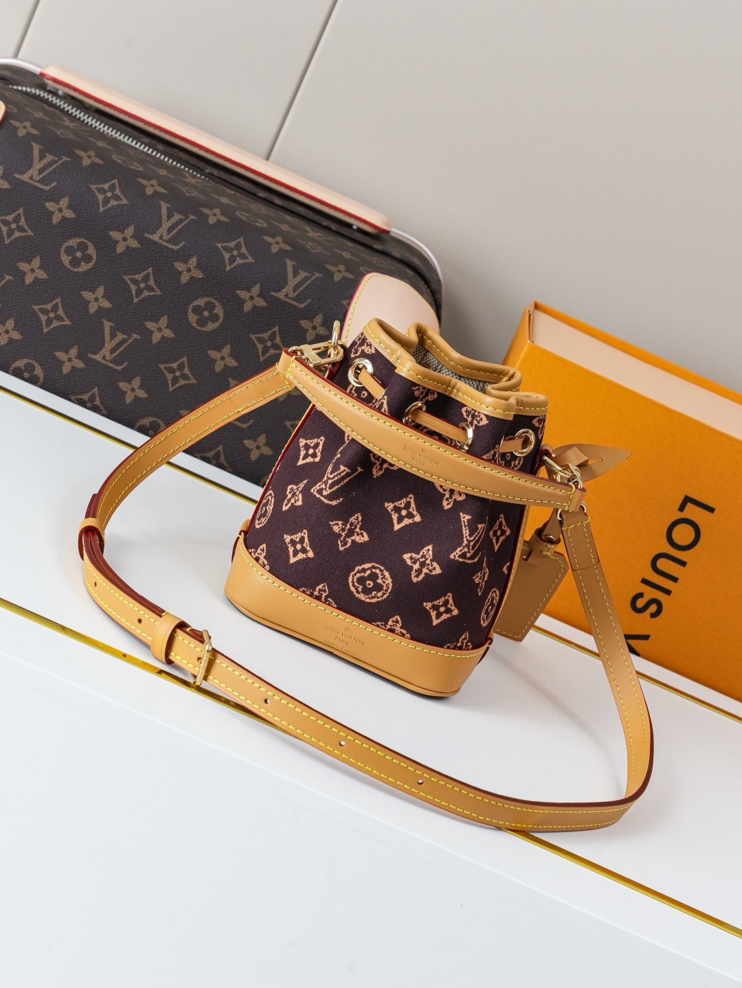 Louis Vuitton Nano Noé Monogram Canvas Handbag - Image 3