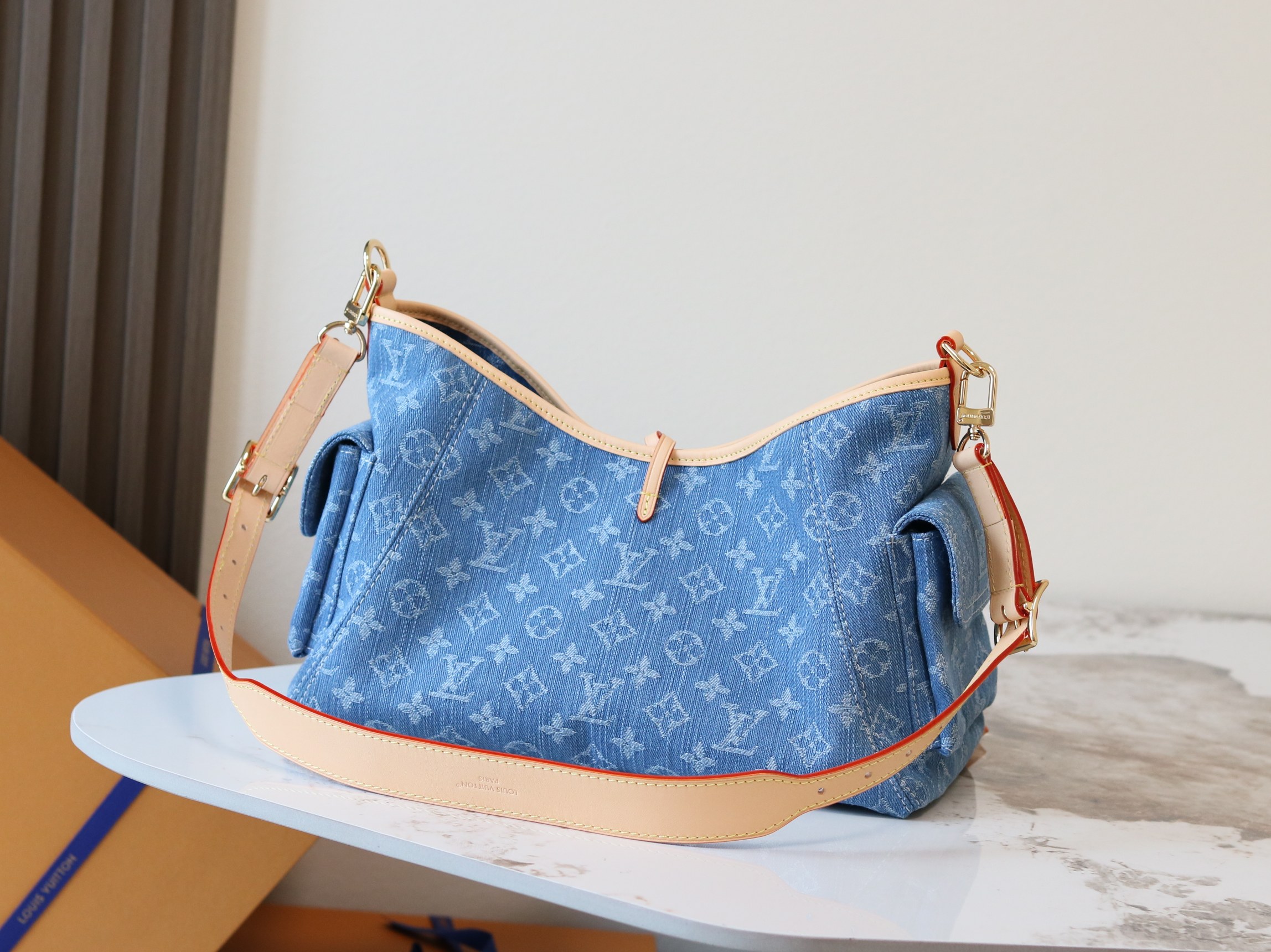Carryall Cargo Small Denim Handbag - Image 3