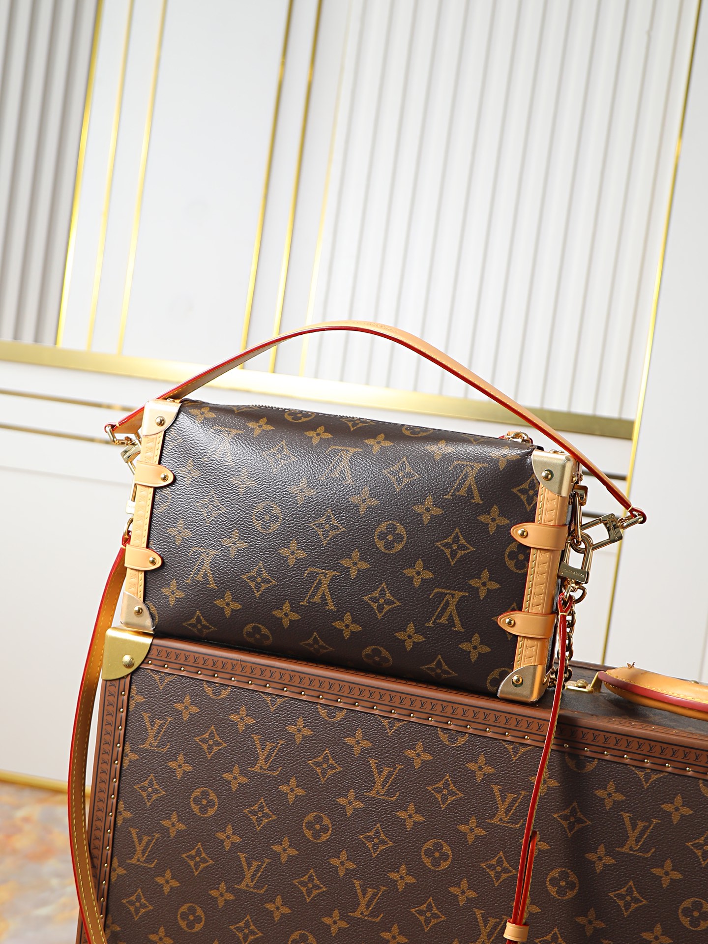 Louis Vuitton Side Trunk East West Bag in Monogram Eclipse Canvas, M28385 - Image 3