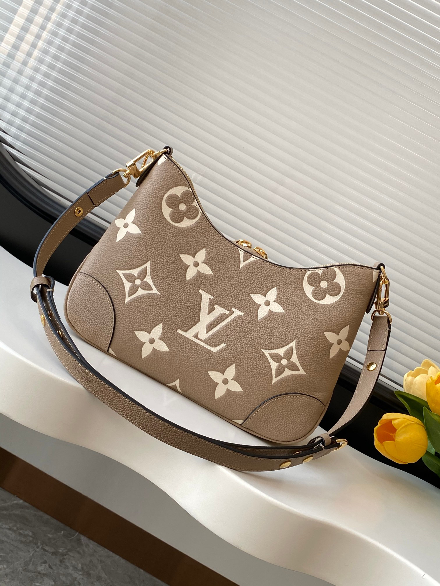 Boulogne Shoulder Bag in Monogram Empreinte Leather - Image 3