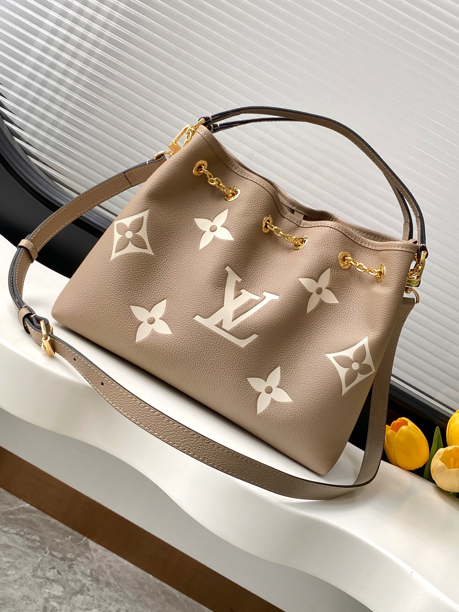 Louis Vuitton Monogram Empreinte Leather Handbag M47209 - Image 3