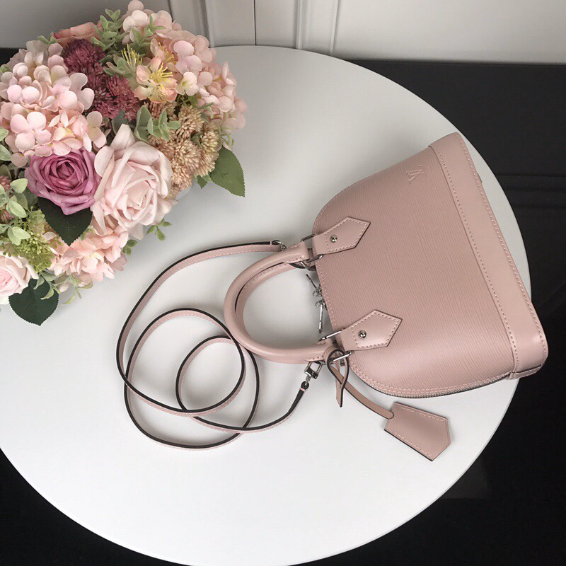Louis Vuitton Alma BB Pink Epi Leather Crossbody Bag - Image 3