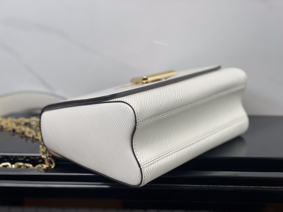 Louis Vuitton Twist Medium Chain Bag in White Epi Leather - Image 3