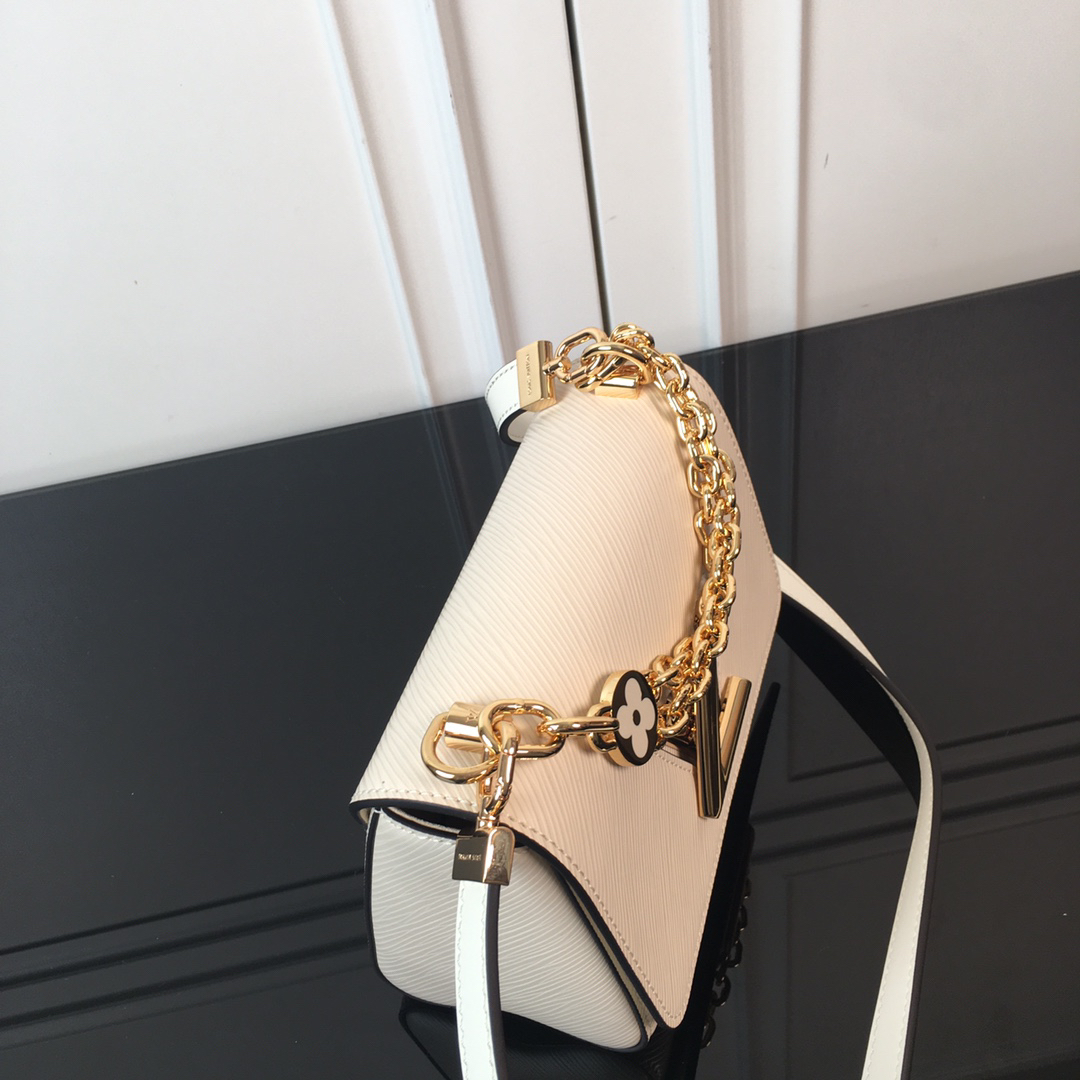 Louis Vuitton Twist Small Crossbody Bag M59405 in White Epi Leather - Image 3