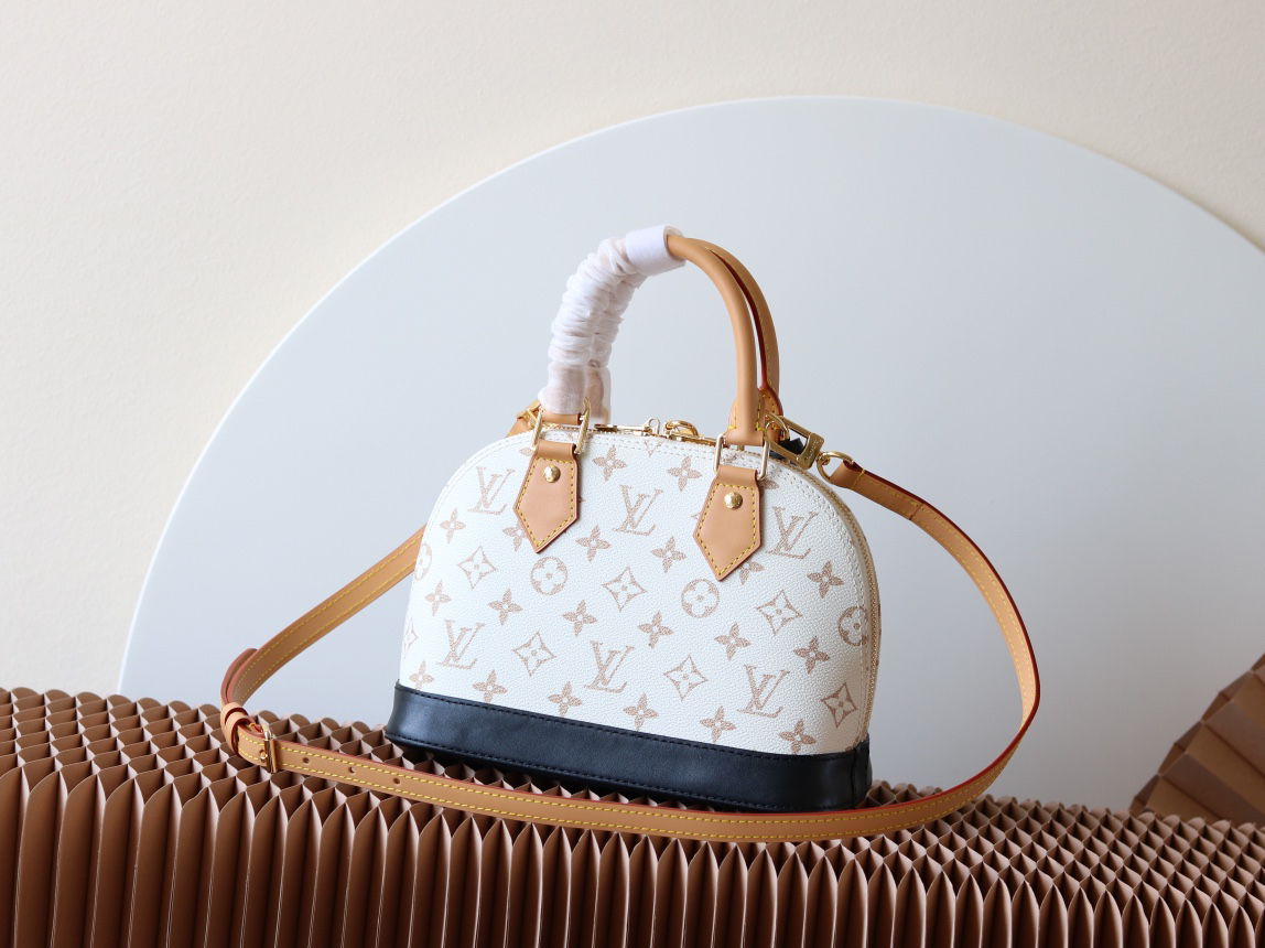 Louis Vuitton Alma BB Handbag in Monogram Dune Canvas - Image 3