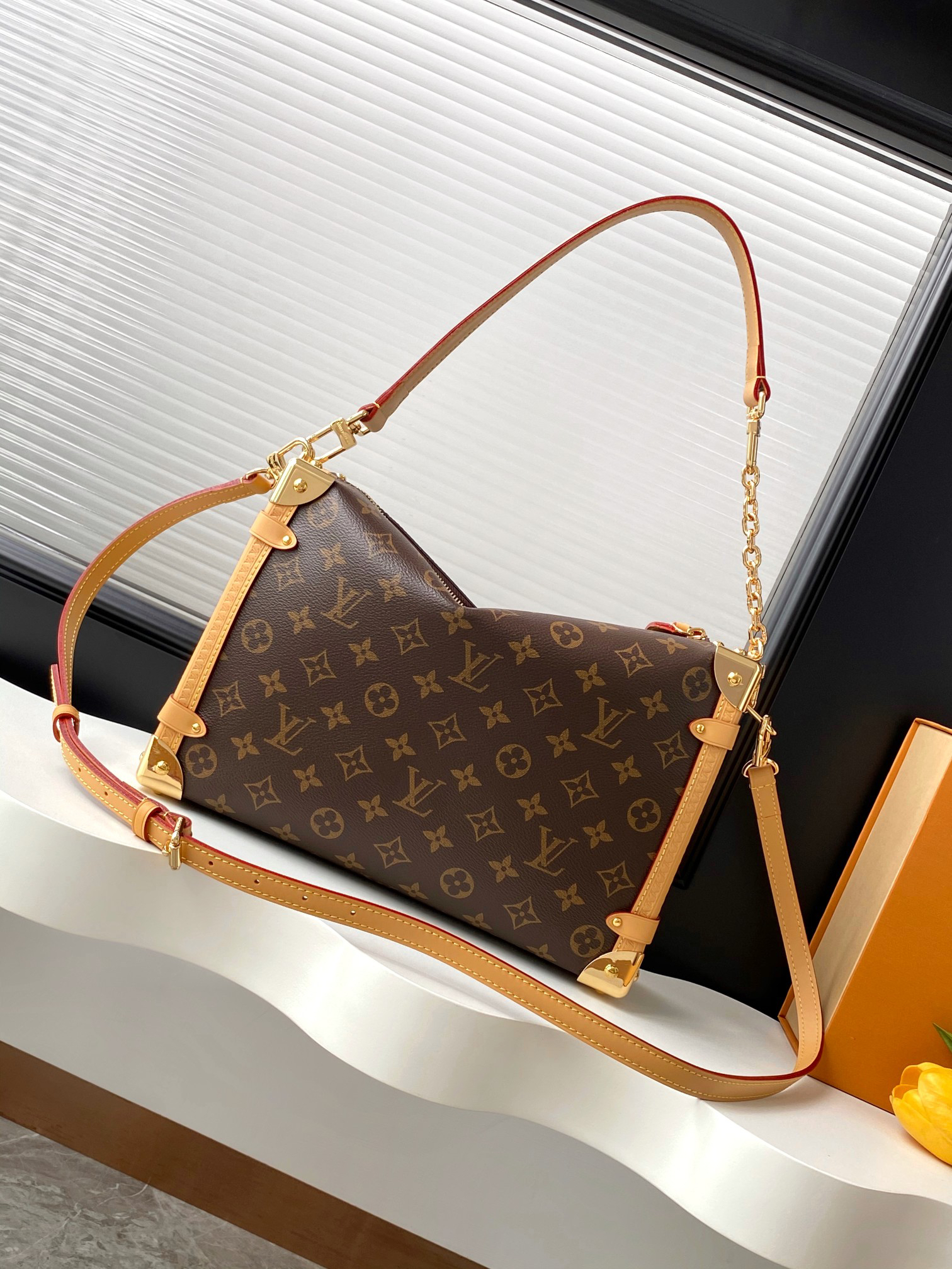 Louis Vuitton Side Trunk Large Monogram Handbag - Image 3
