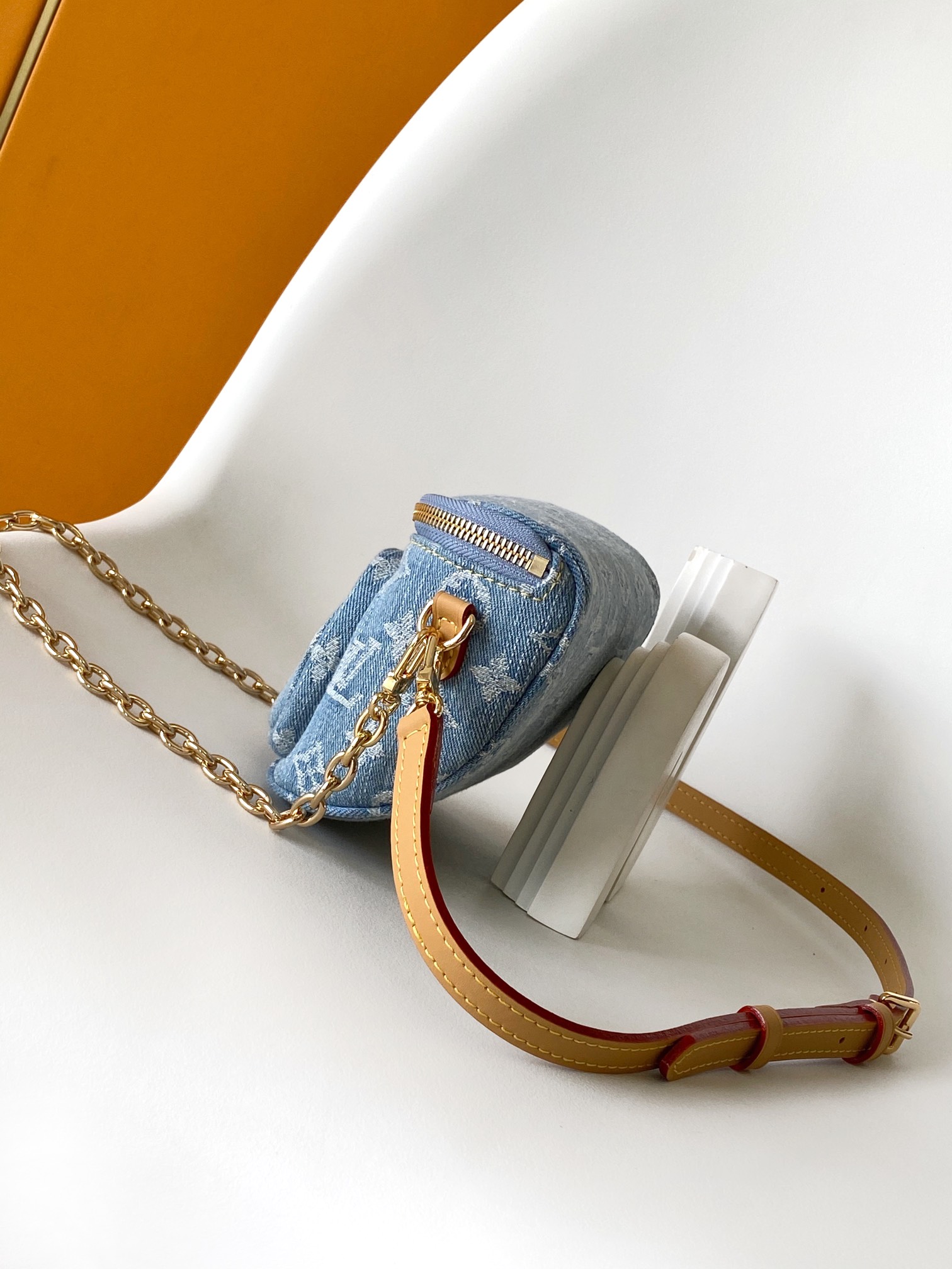 Louis Vuitton Mini Bumbag in Washed Denim - Image 3