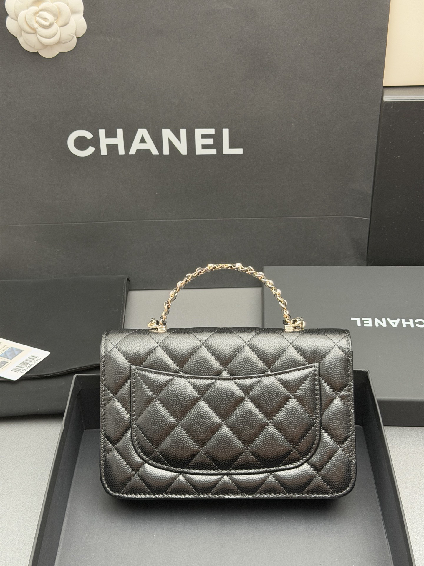 26C Series WOC Caviar-Grain Calfskin Chain Crossbody Bag - Image 3