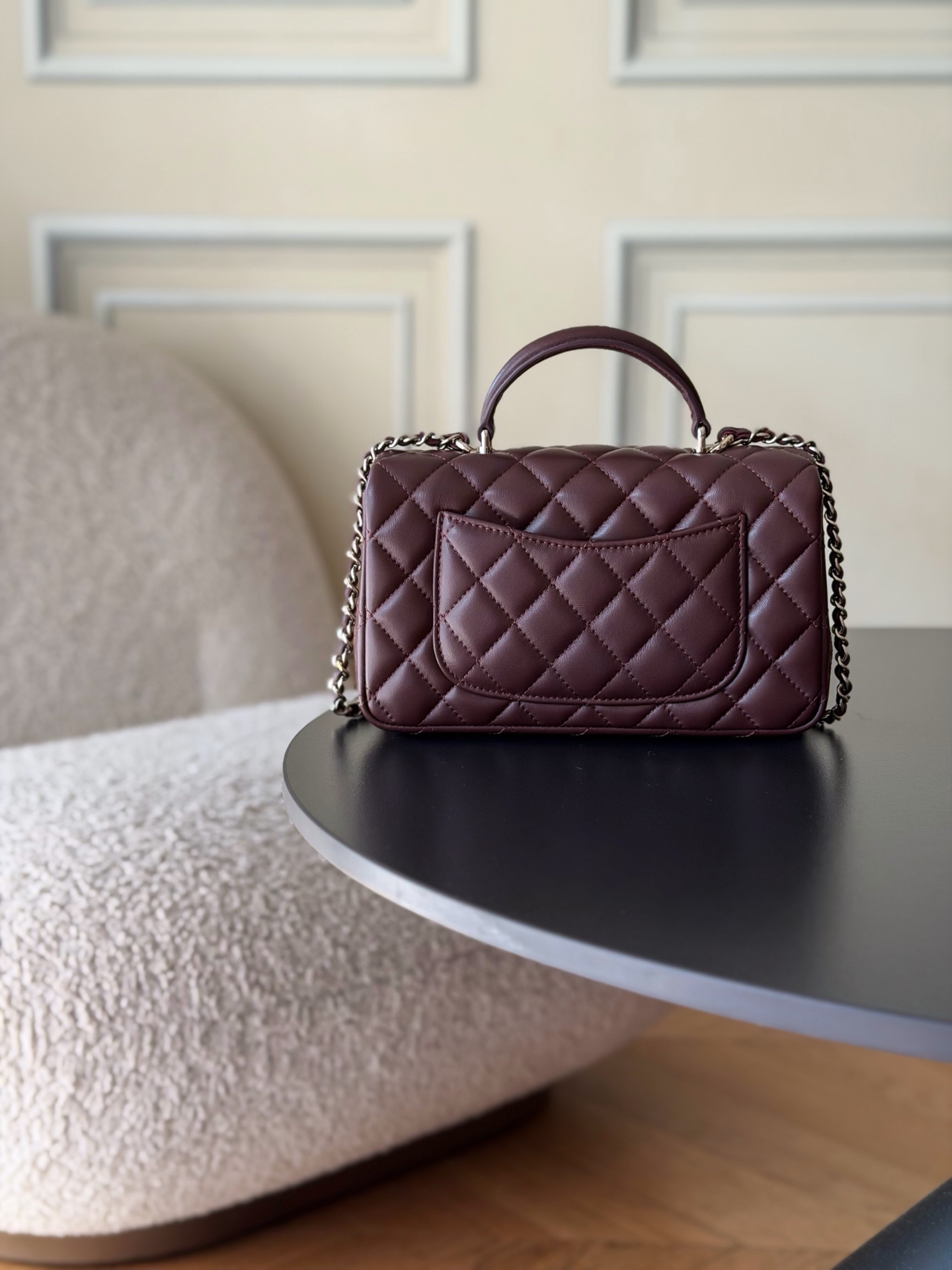 Chanel 21K Mini Classic Flap Bag with Handle AS2431 - Image 3