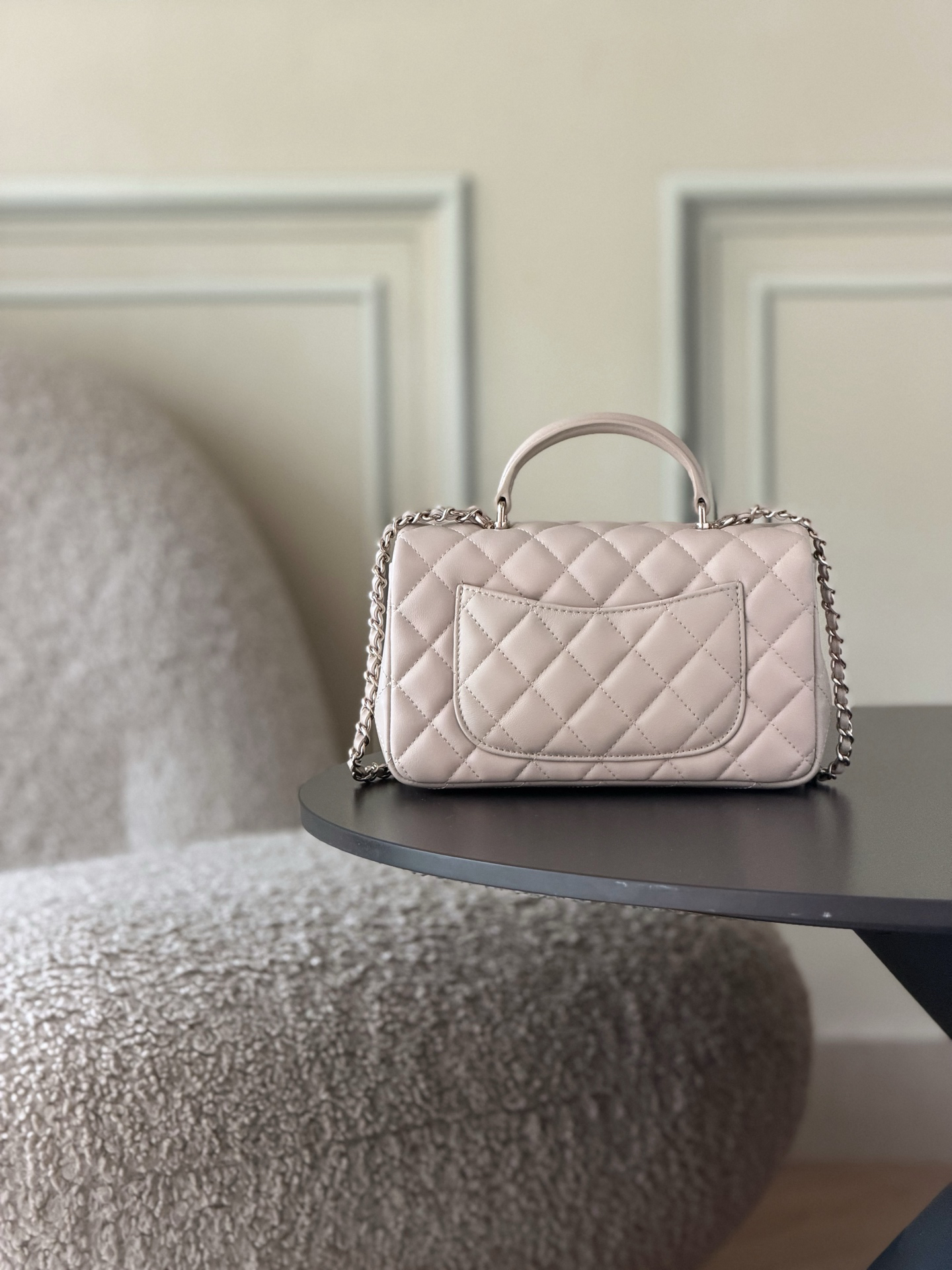 Chanel 21K Mini Classic Flap Bag with Top Handle AS2431 - Image 3