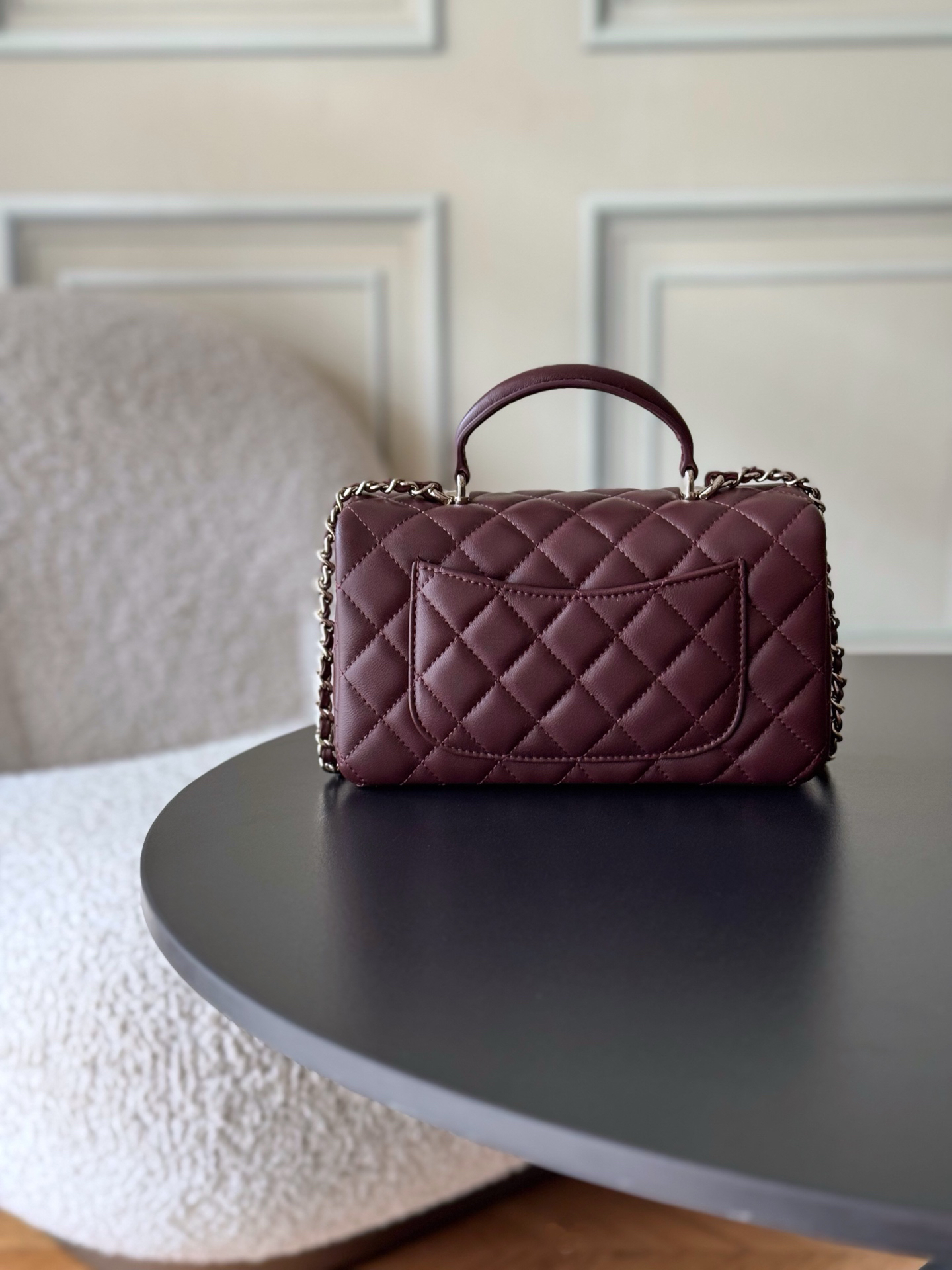Chanel 21K Mini Classic Flap Top Handle Bag AS2431 - Image 3