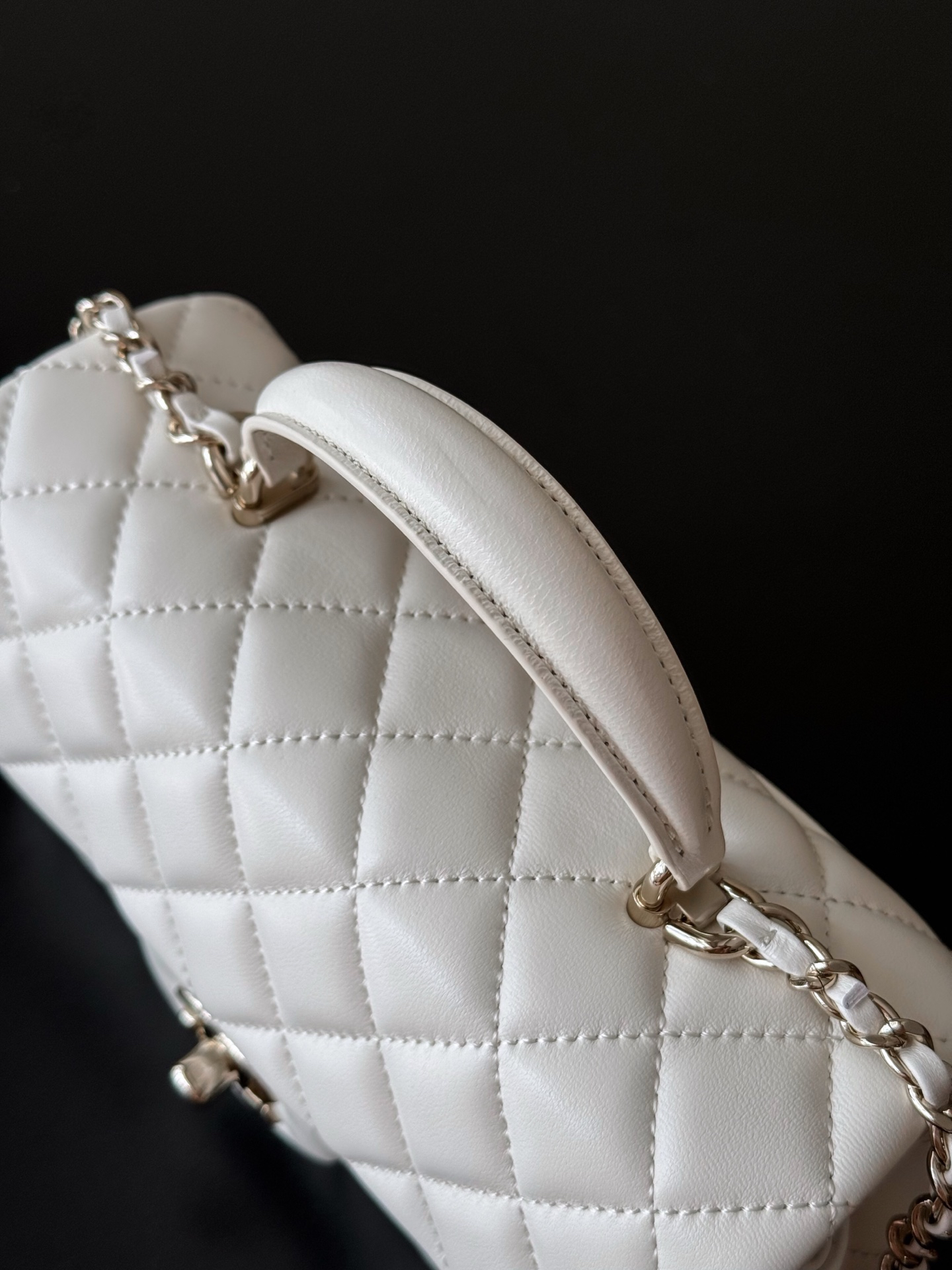 Chanel 21K Mini Classic Flap Top Handle Bag AS2431 - Image 3