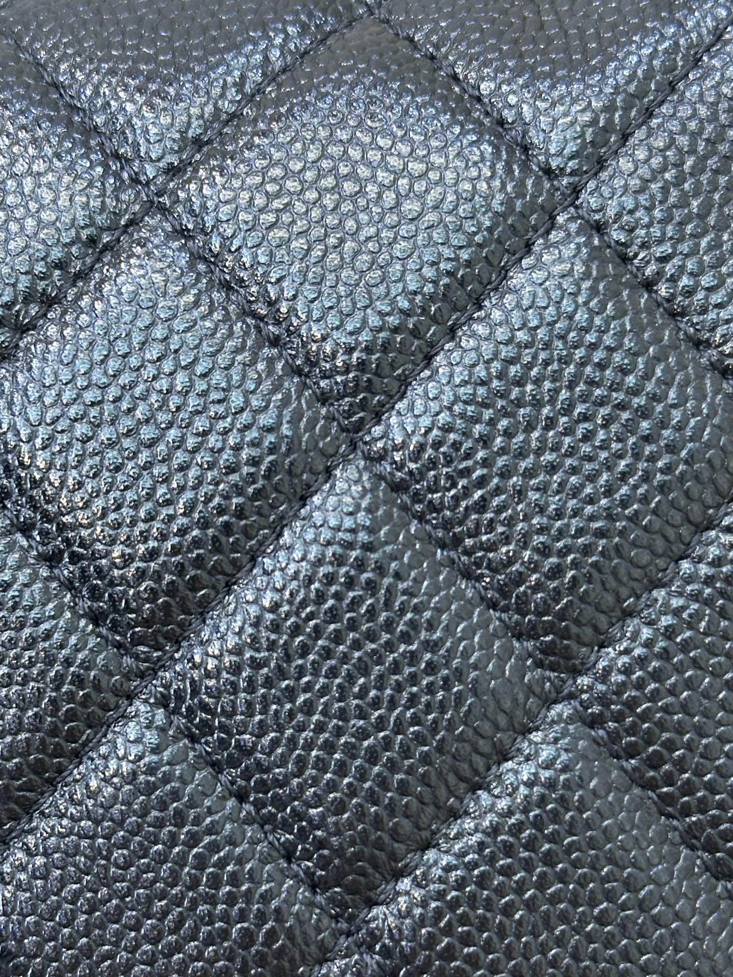 CHANEL Lambskin Quilted Double-Chain Shoulder Bag - Image 3