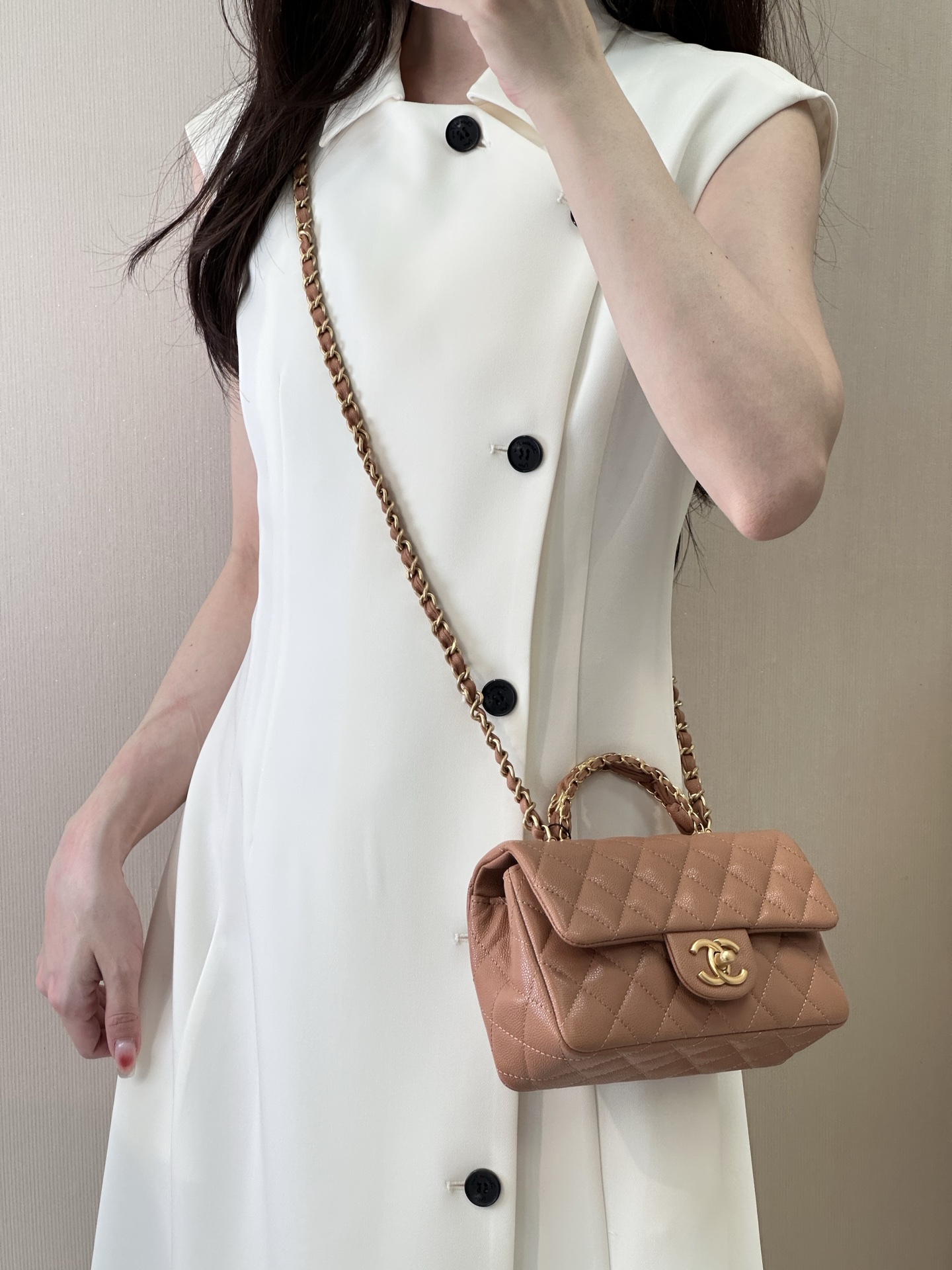Chanel 24B Lambskin Mini Flap Bag - Image 3