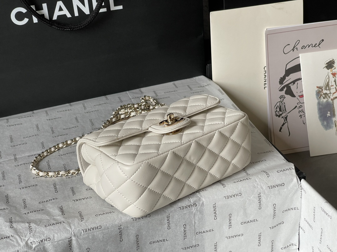 Chanel 23A Crystal Handle CF Mini Flap Bag AS4140 - Image 3
