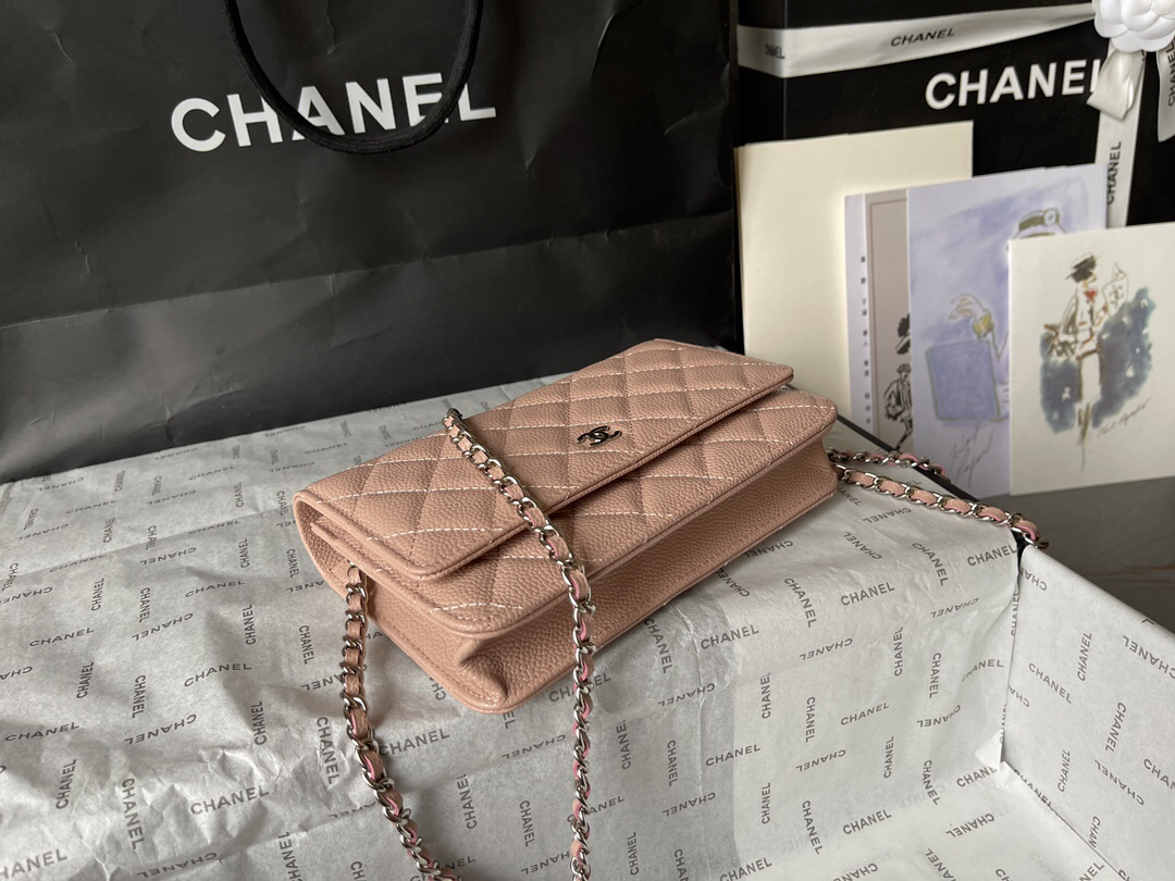 Chanel CF WOC Black Caviar Leather Chain Bag - Image 3