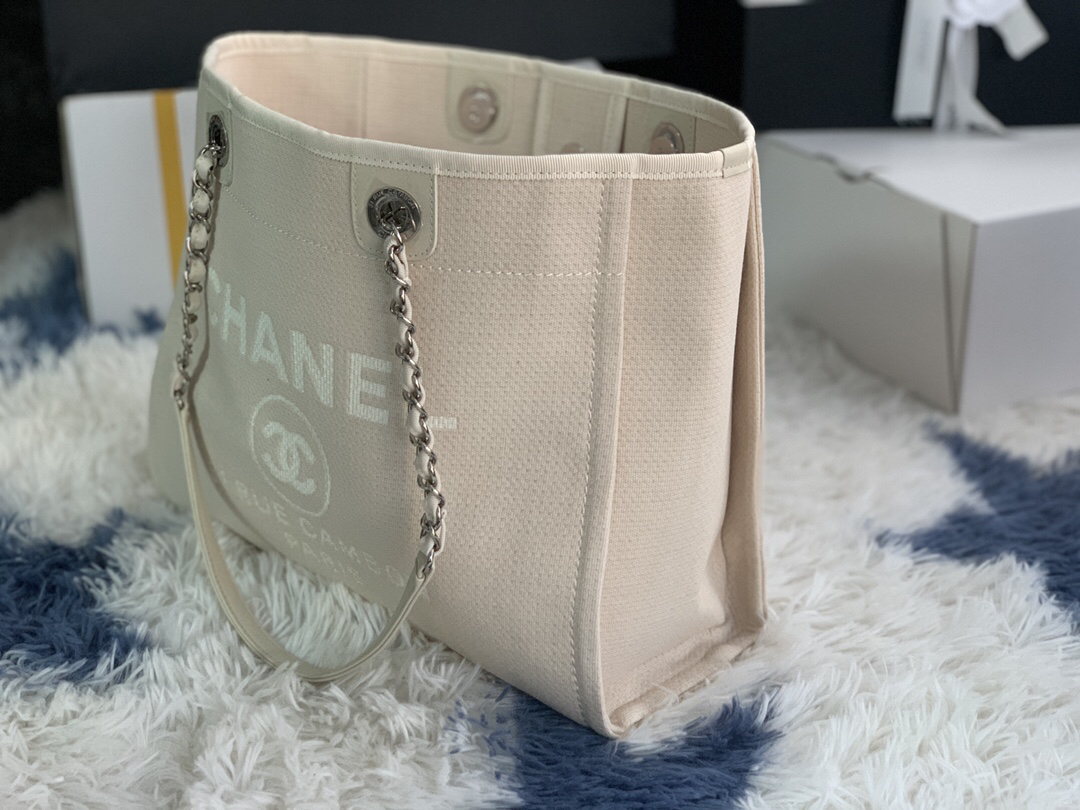 Chanel Denim Canvas Tote Bag - Image 3