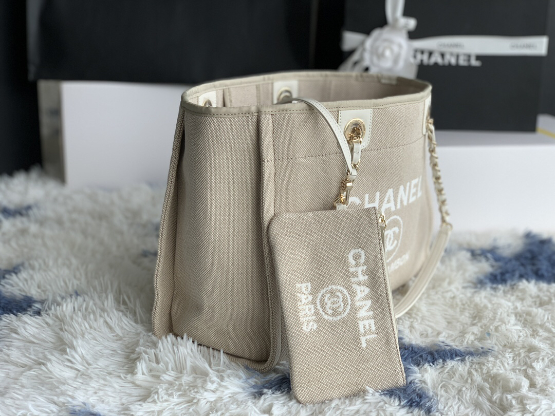 Chanel Denim Canvas Tote Bag - Image 3
