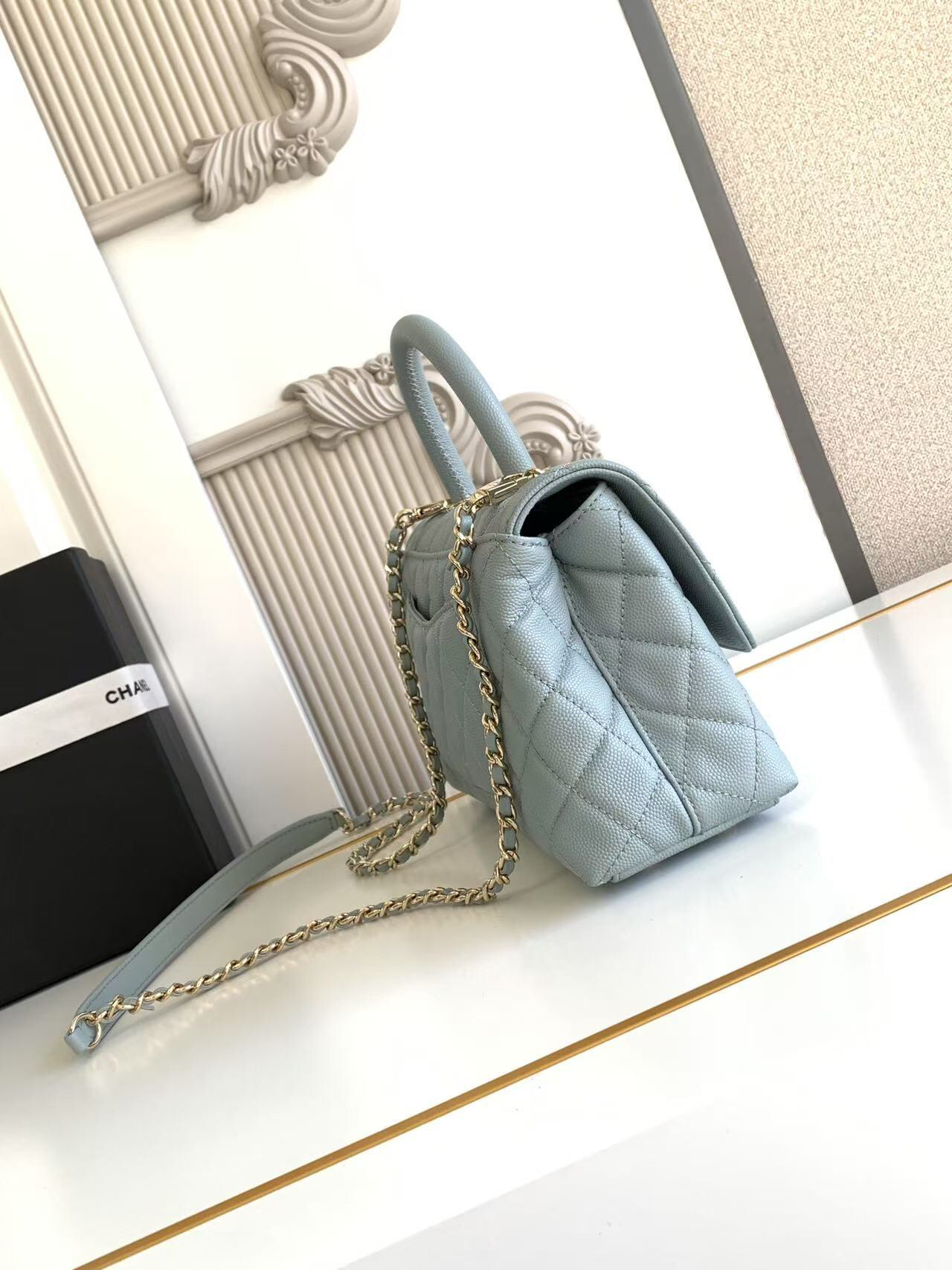Chanel Coco Handle Classic Flap Top-Handle Bag - Image 3