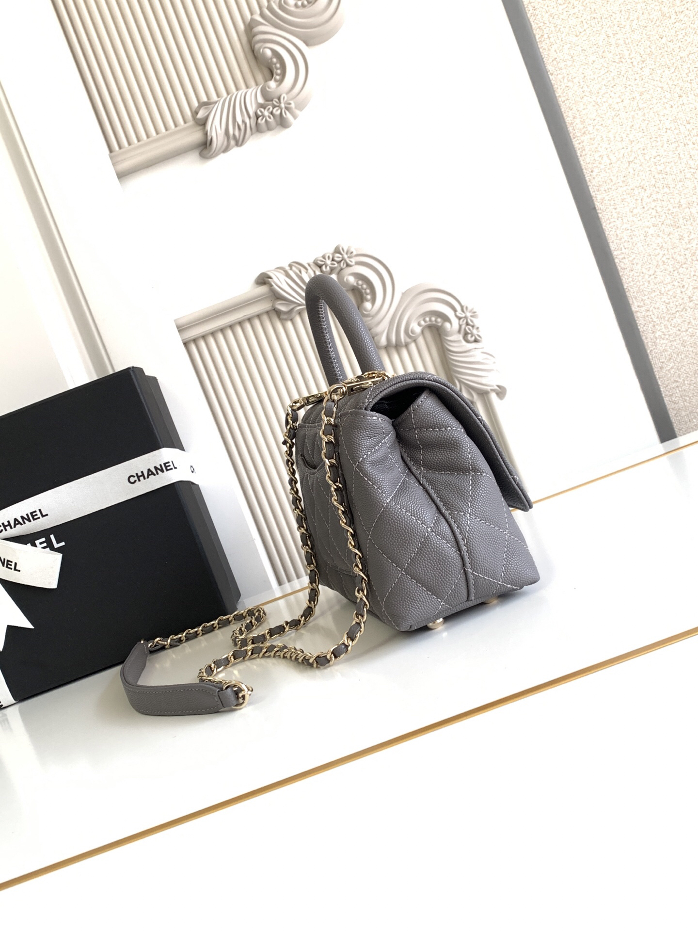 Chanel Coco Handle Mini Handbag AS2215 - Image 3