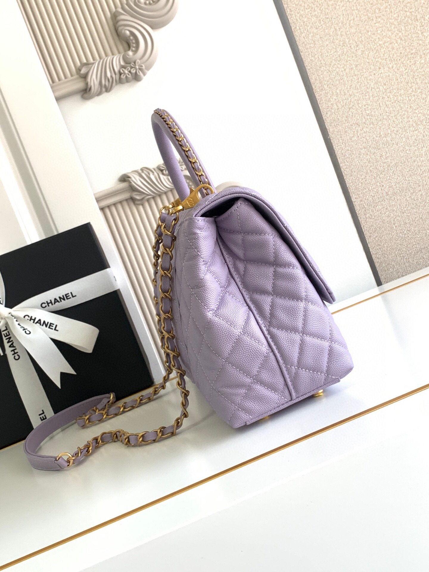 Chanel Coco Handle Mini Top Handle Bag - Image 3