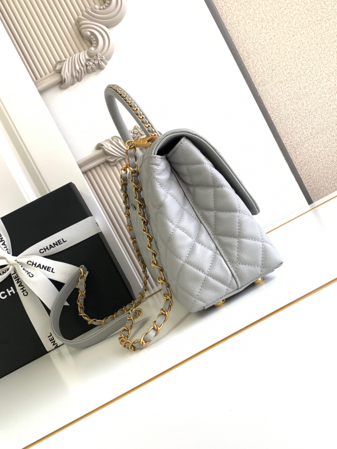 Chanel Coco Handle Flap Top Handle Bag - Image 3