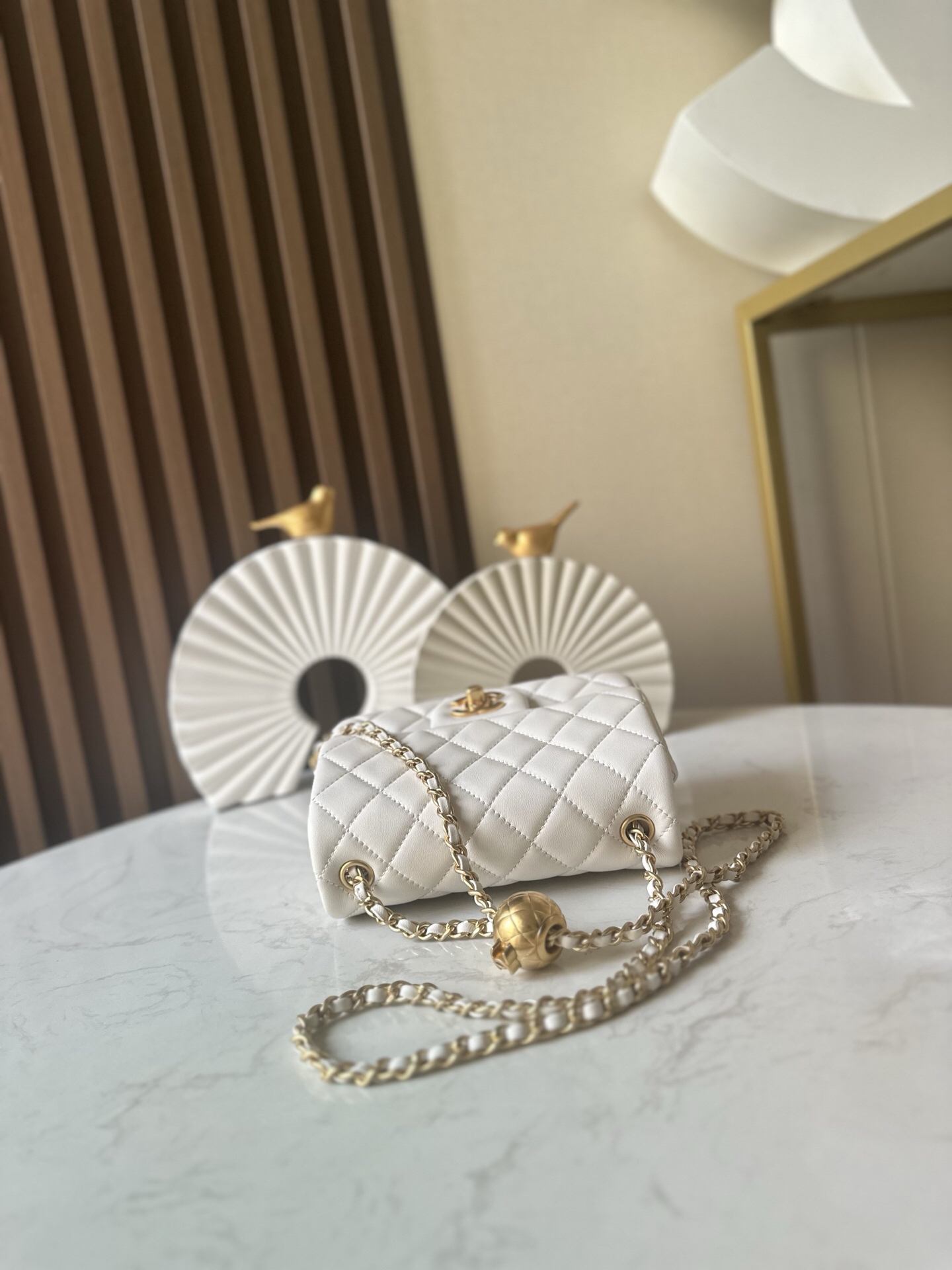 Chanel CF Mini Flap Bag with Gold Ball - Image 3