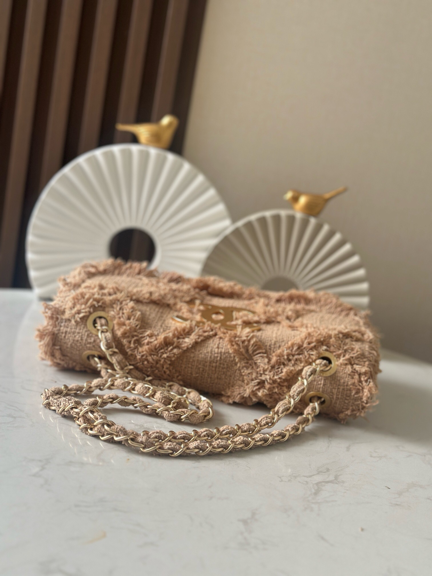 Ohanel Vintage Straw Handbag - Image 3