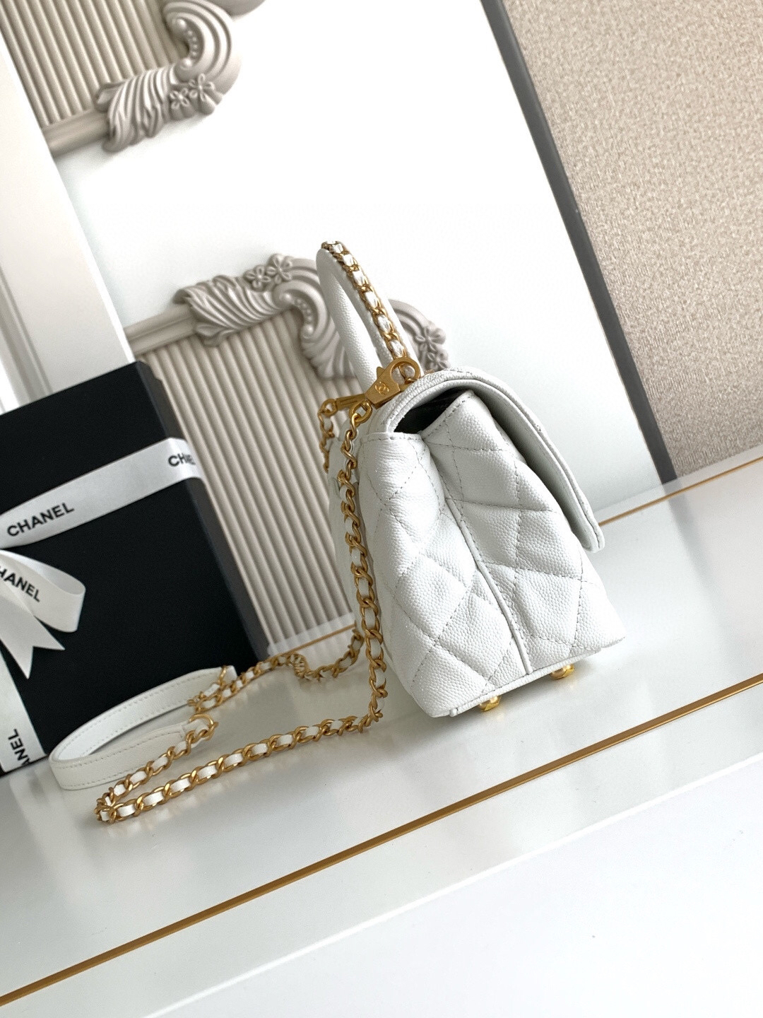 Chanel Coco Handle Mini Top-Handle Bag AS2215 - Image 3