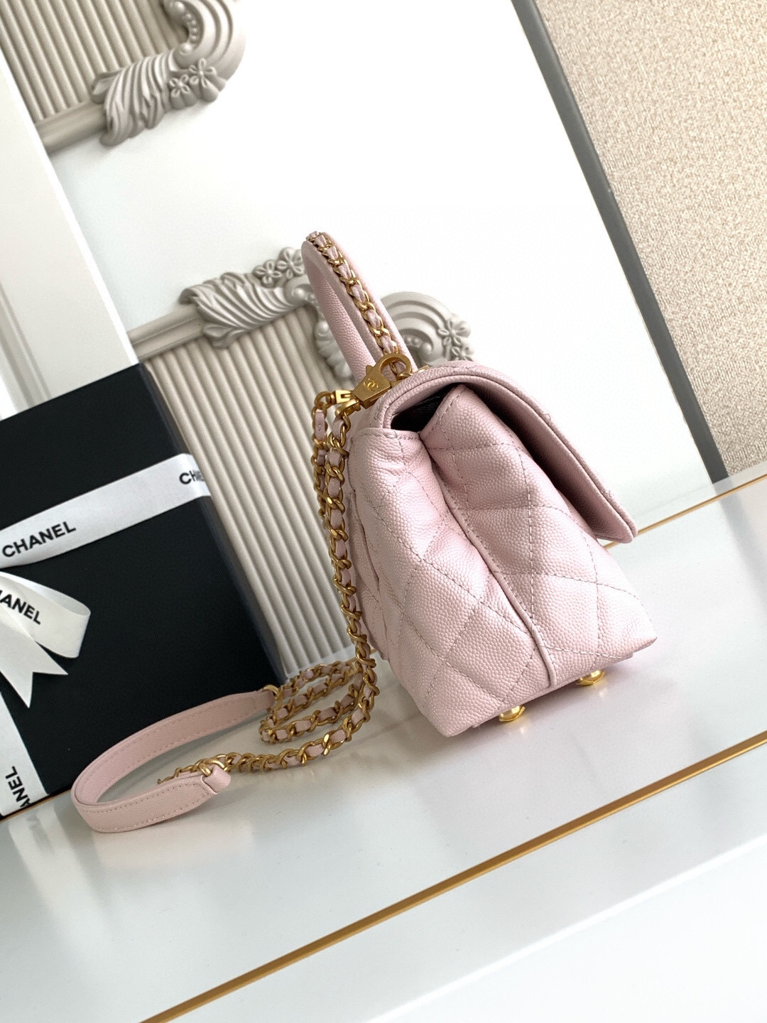 Chanel Coco Handle Mini Top-Handle Bag AS2215 - Image 3