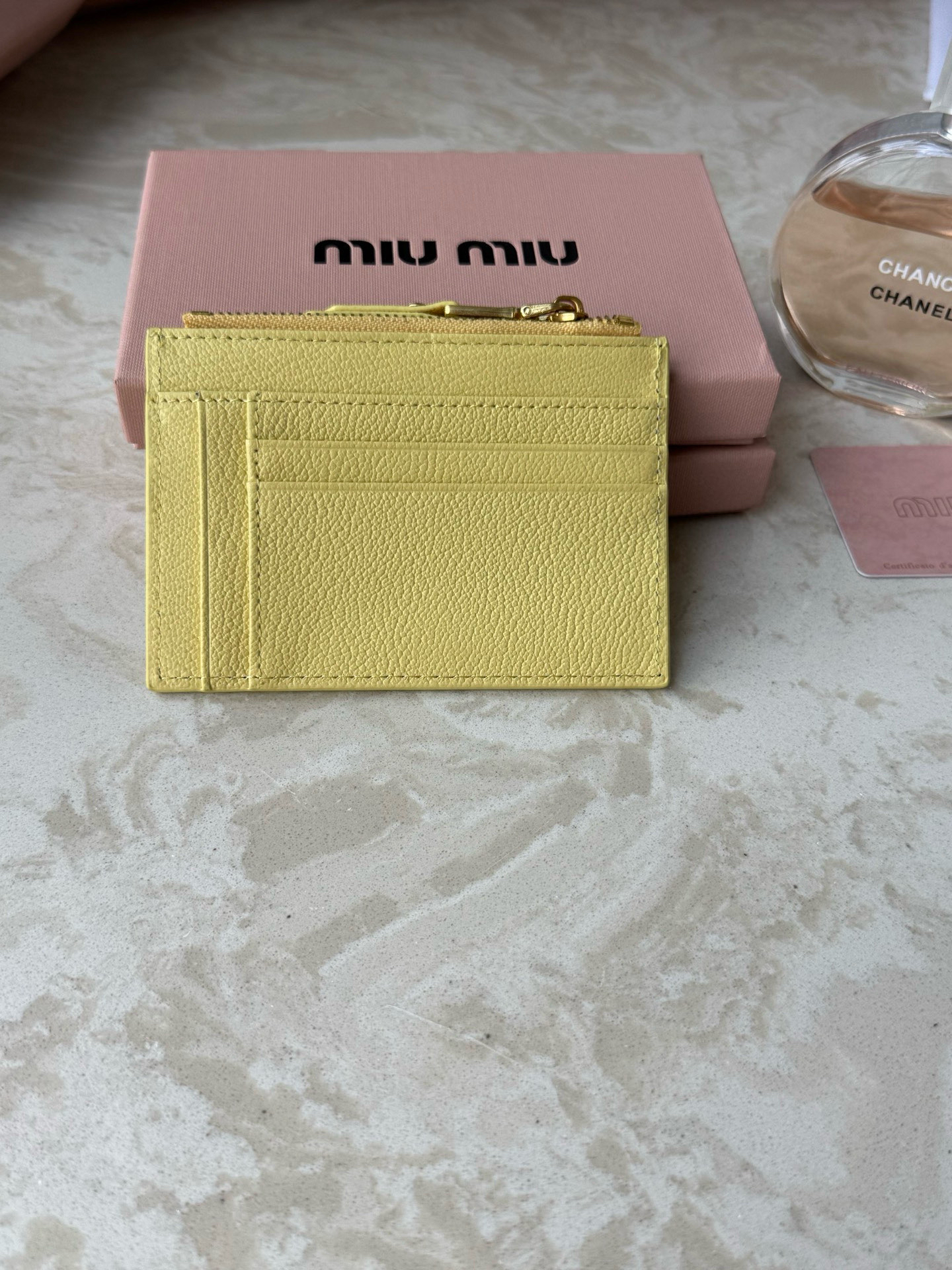 Miu Miu Leather Card Holder - Image 3