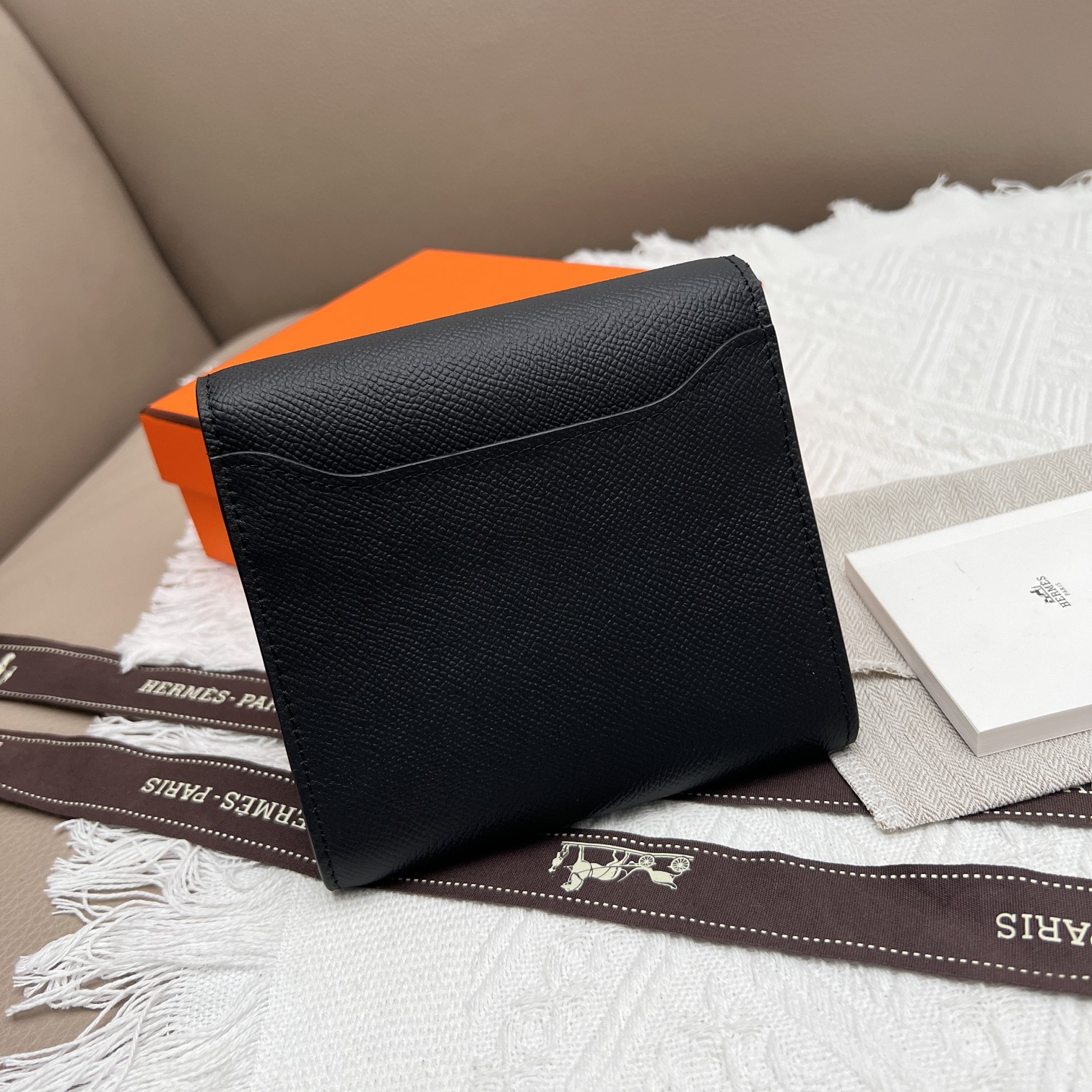 Hermes Constance 537 Palm-Grain Leather Wallet - Image 3