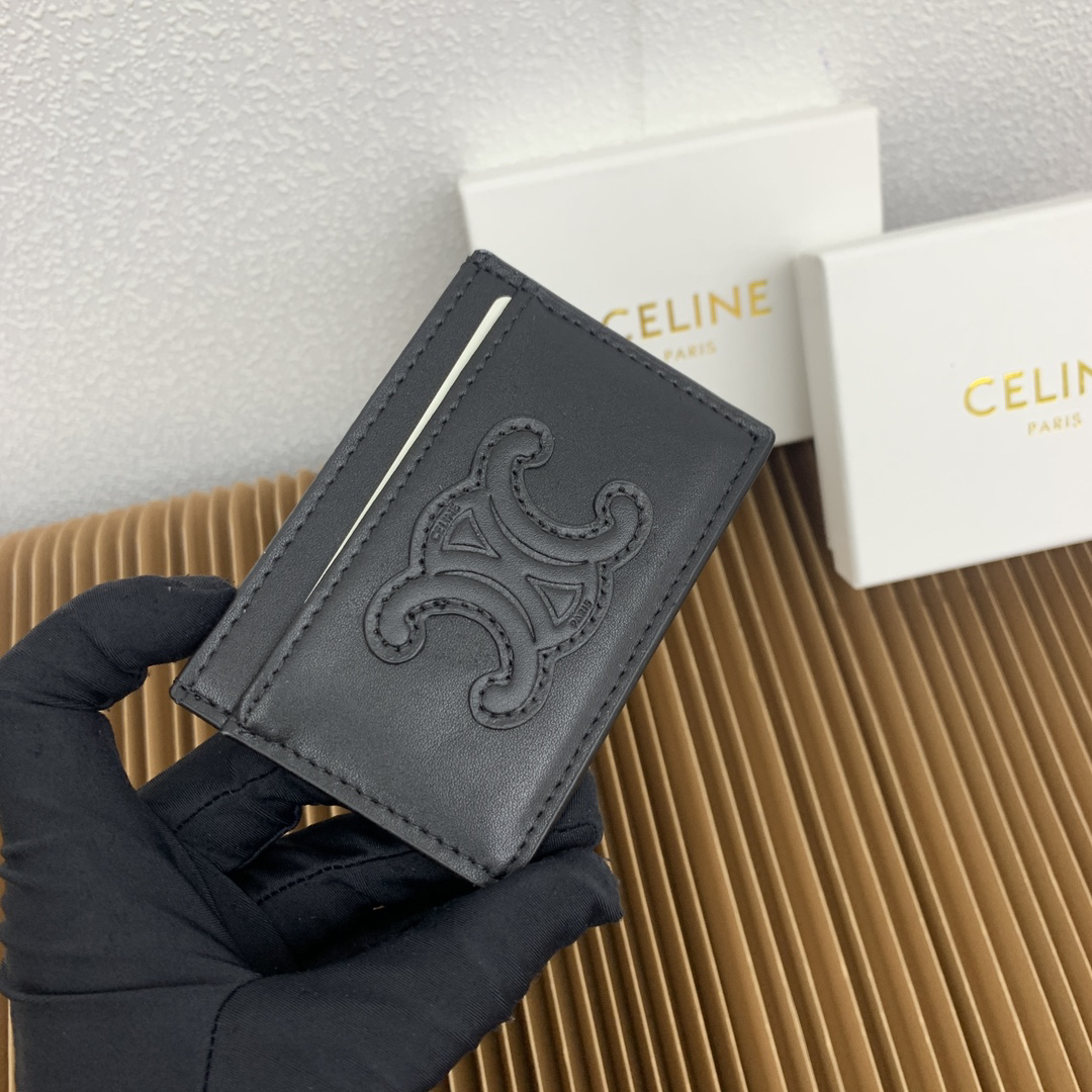 Celine Triomphe Smooth Lambskin Card Holder - Image 3