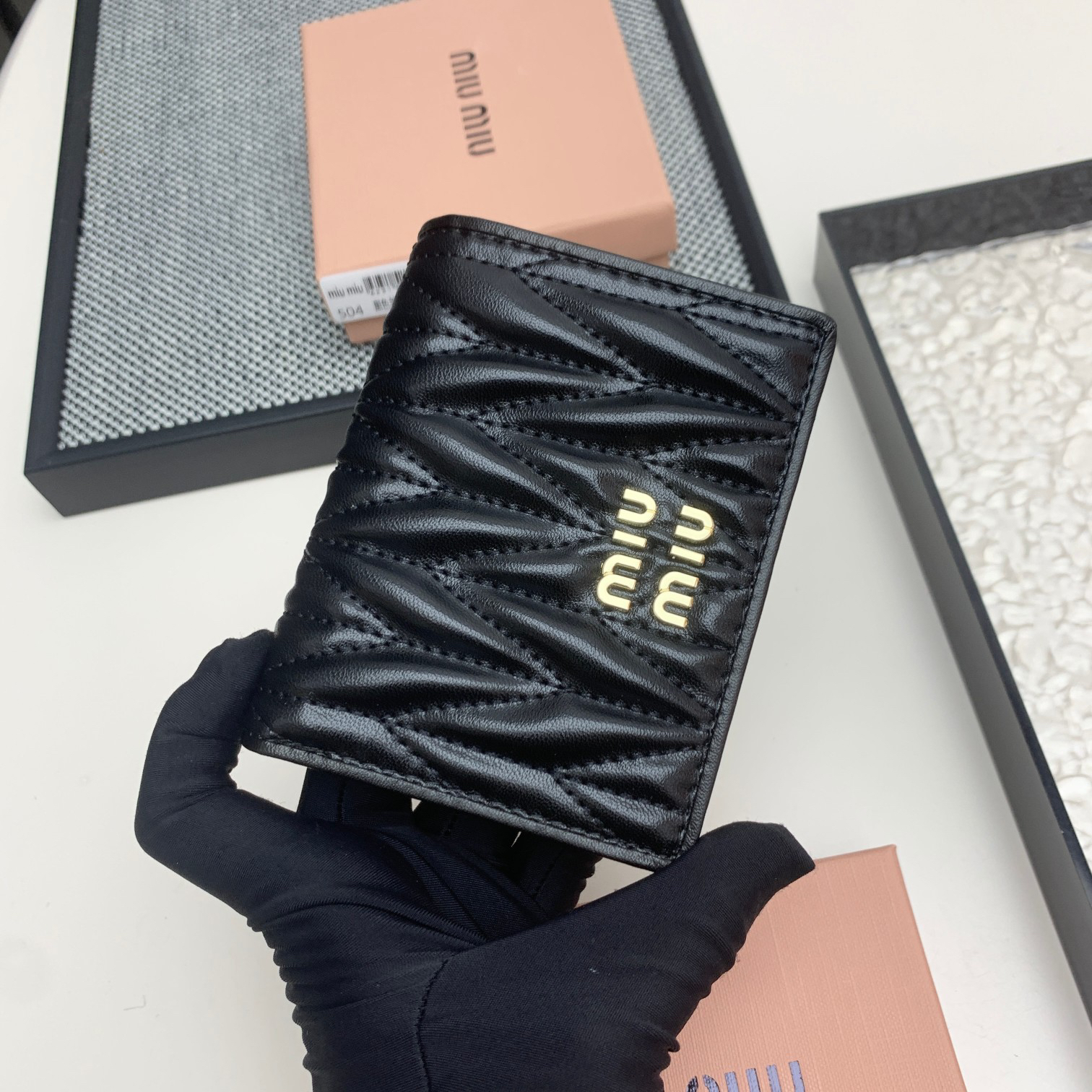 Miu Miu Leather Multifunction Wallet - Image 3