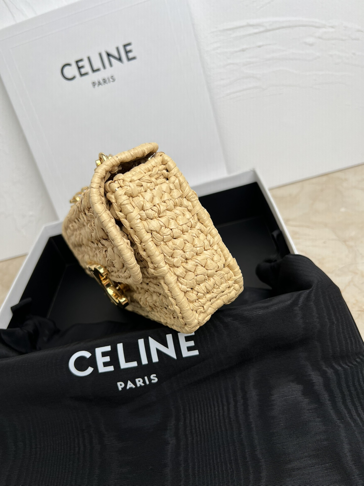 Celine TRIOMPHE Summer Limited-Edition Woven Chain Shoulder Bag - Image 3
