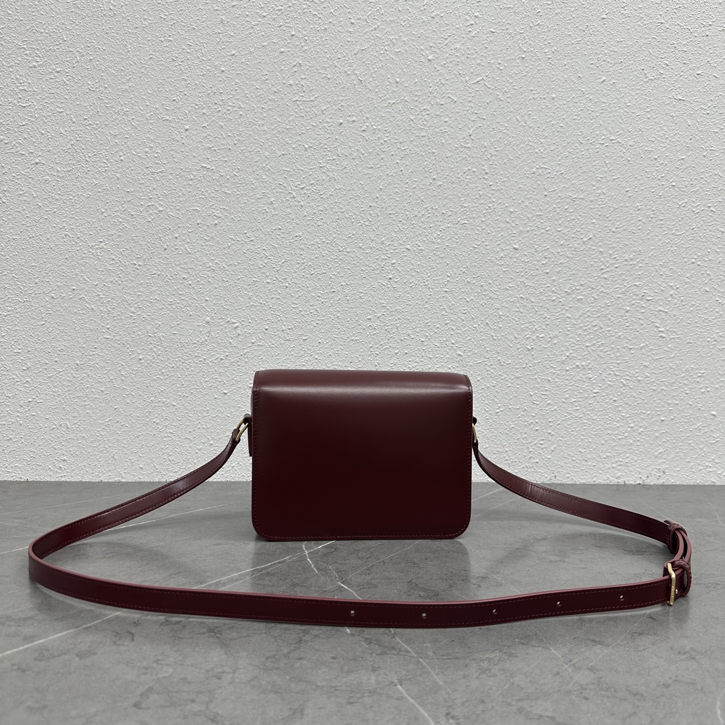 CELINE Teen Triomphe Shoulder Bag with Gold-Tone Clasp - Image 3