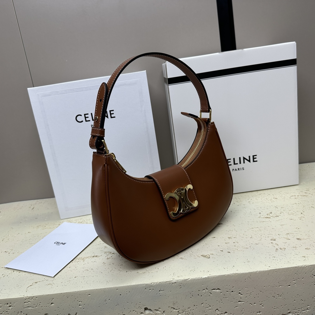 TRIOME AVA Logo-Print Calf Leather Shoulder Bag - Image 3