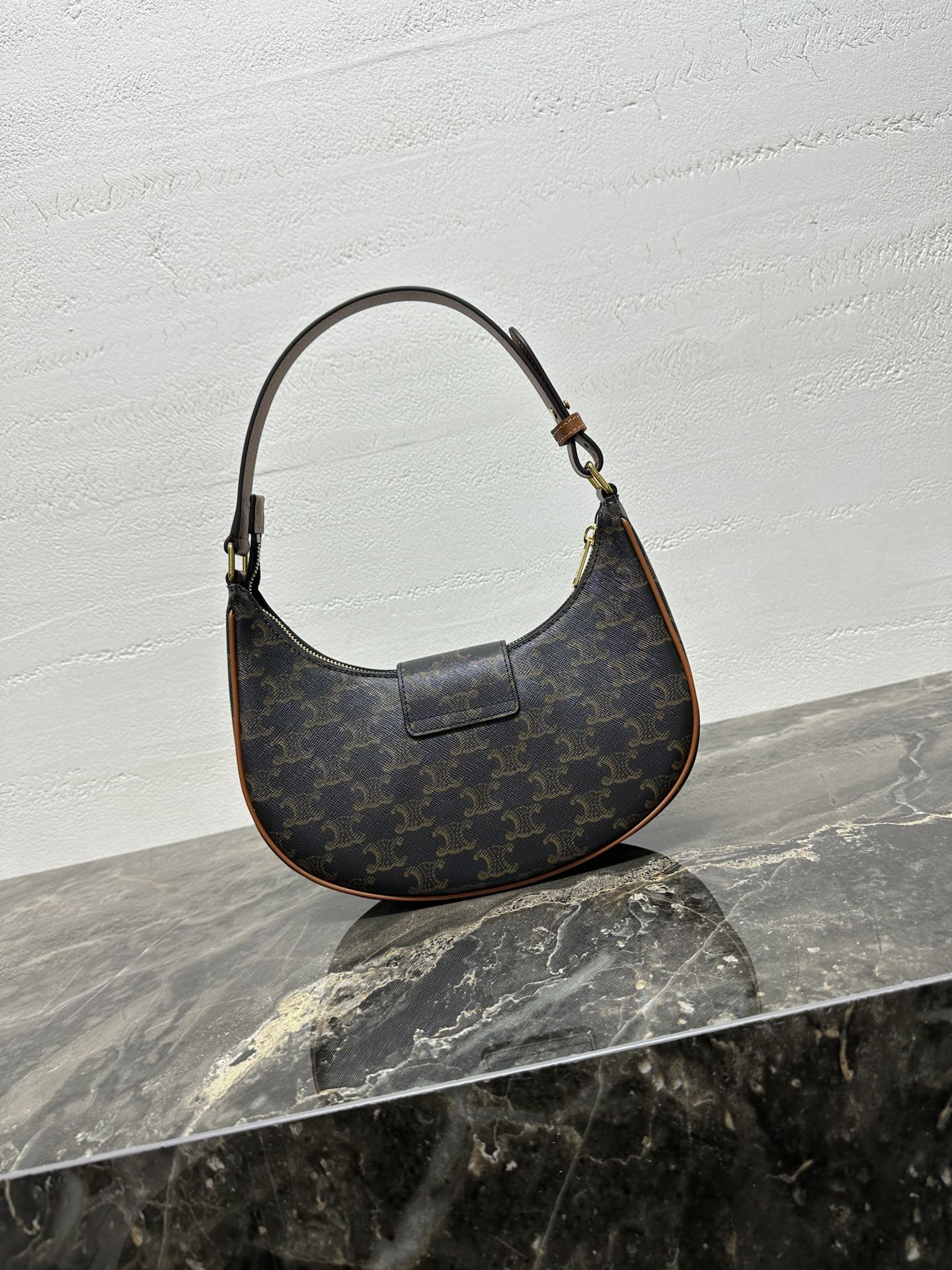 AVA Triomphe Canvas and Leather Handbag - Image 3
