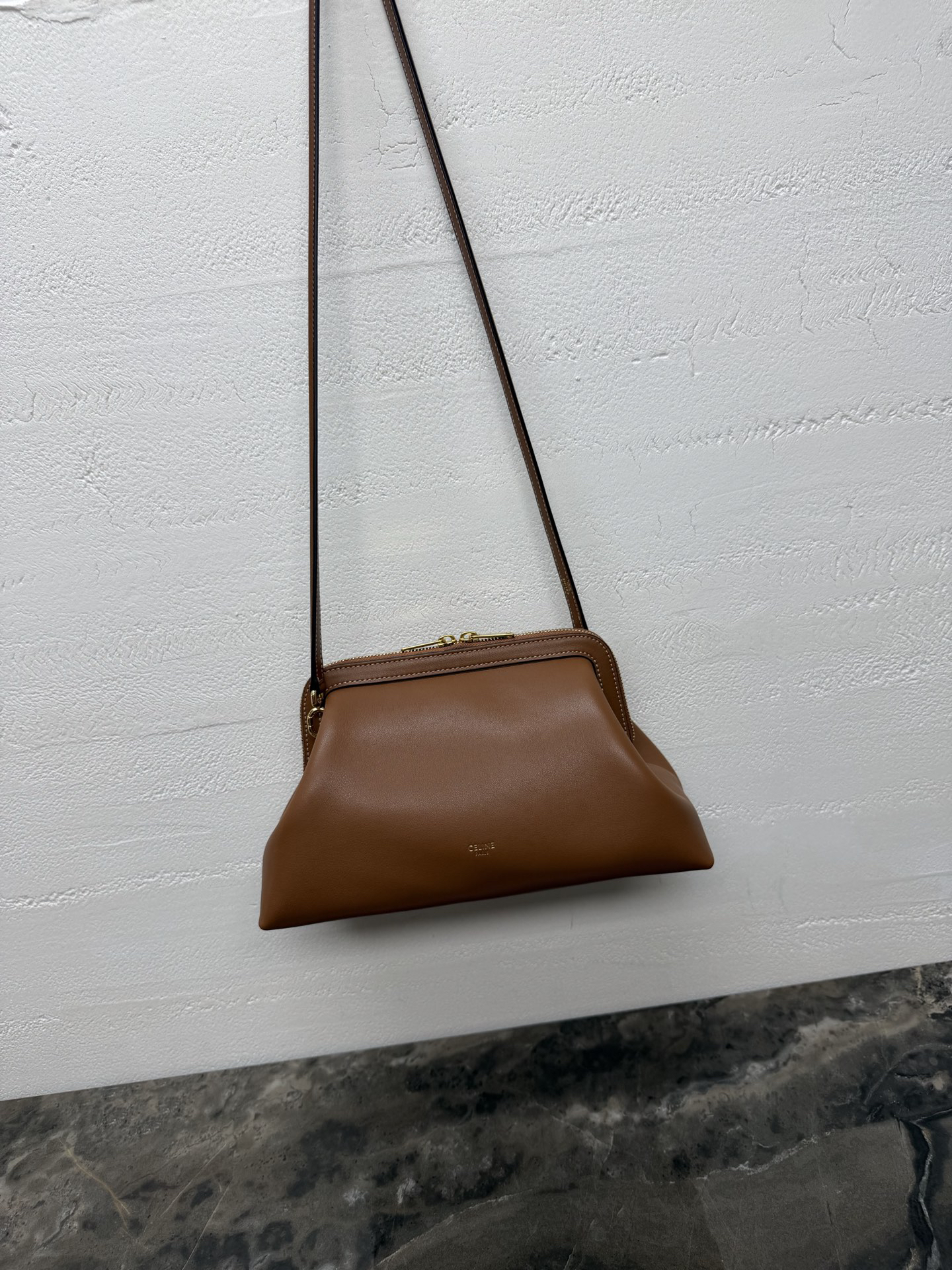 Small Cowhide Handbag with Steel Hardware - Image 3