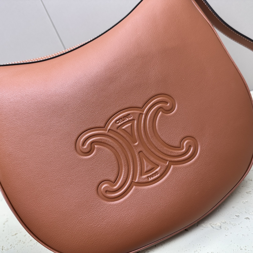 HELOISE Logo-Print Cow Leather Shoulder Bag - Image 3