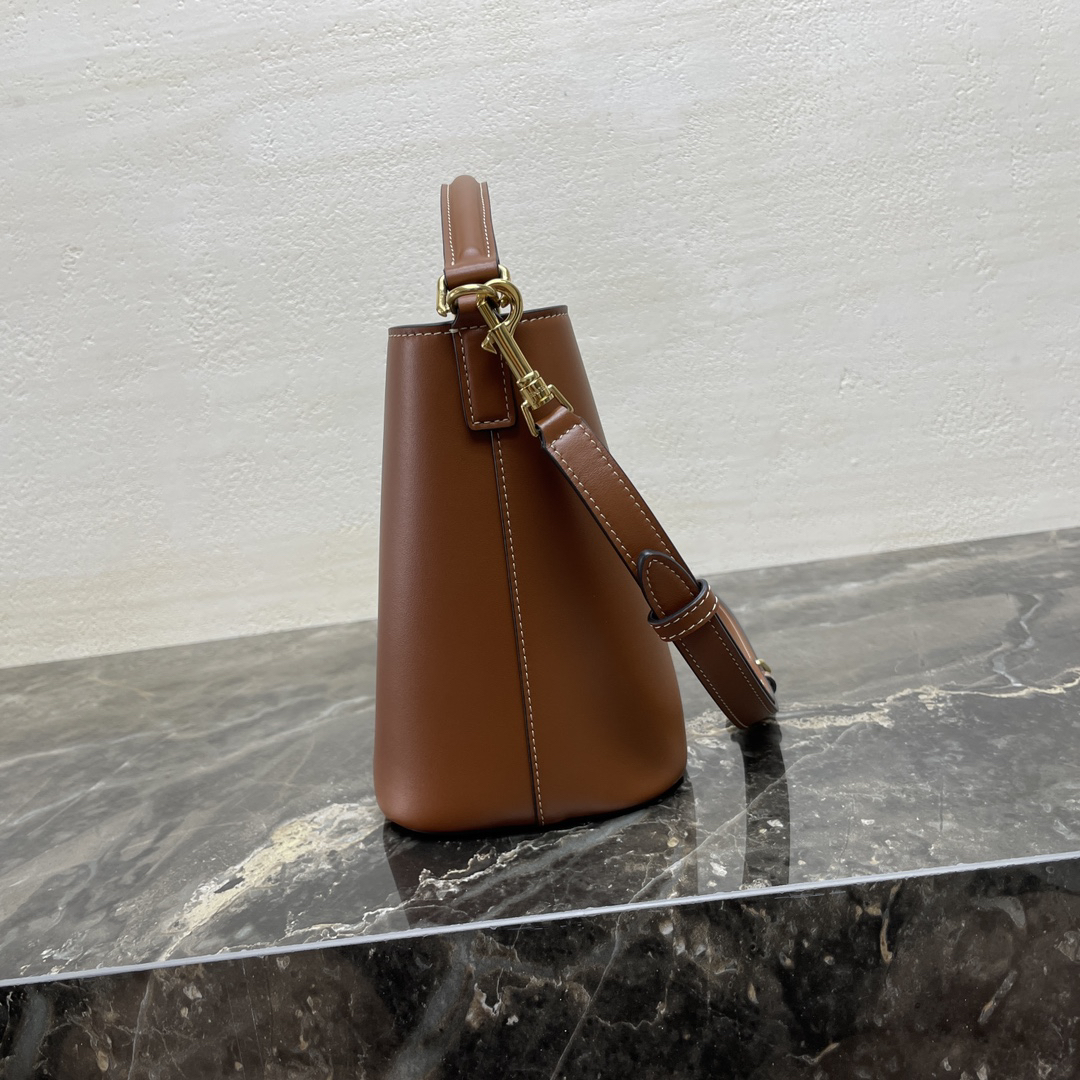 Celine Louise Small Smooth Calfskin Leather Shoulder Bag - Image 3